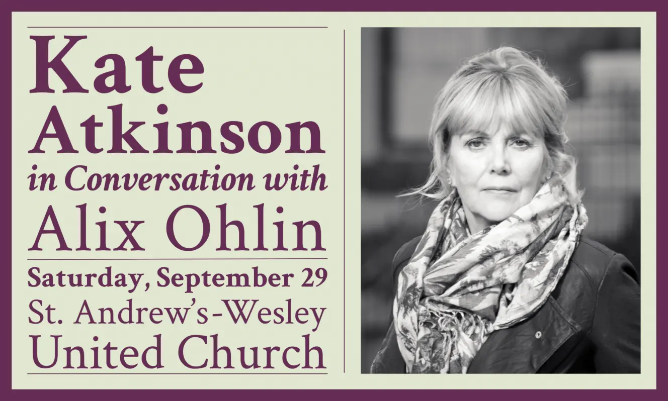 Kate Atkinson in Conversation with UBC’s Alix Ohlin