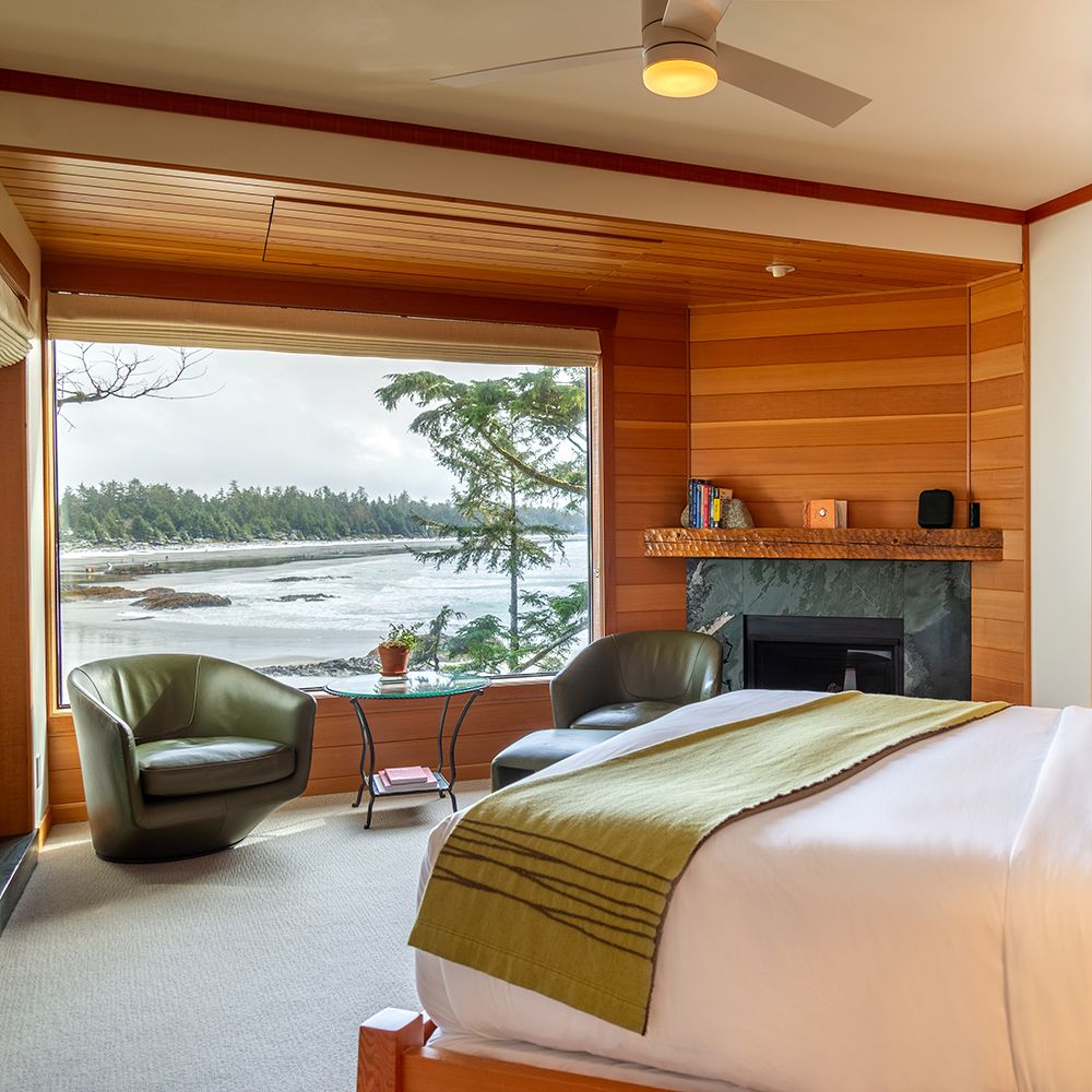 Beach Building Guest Room Views at Wickaninnish Inn