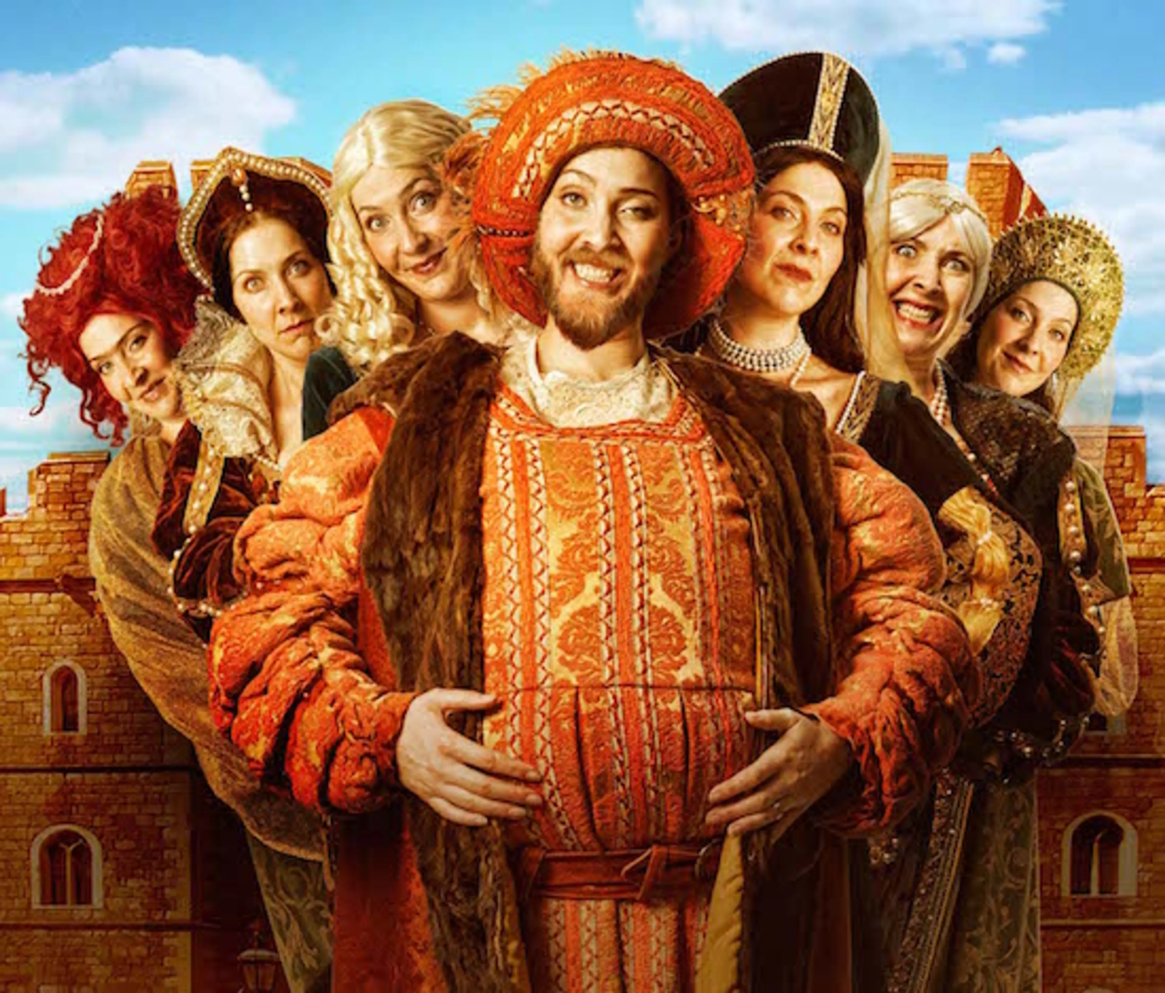 Tara Travis plays all six wives of Henry the VIII in Til Death. 