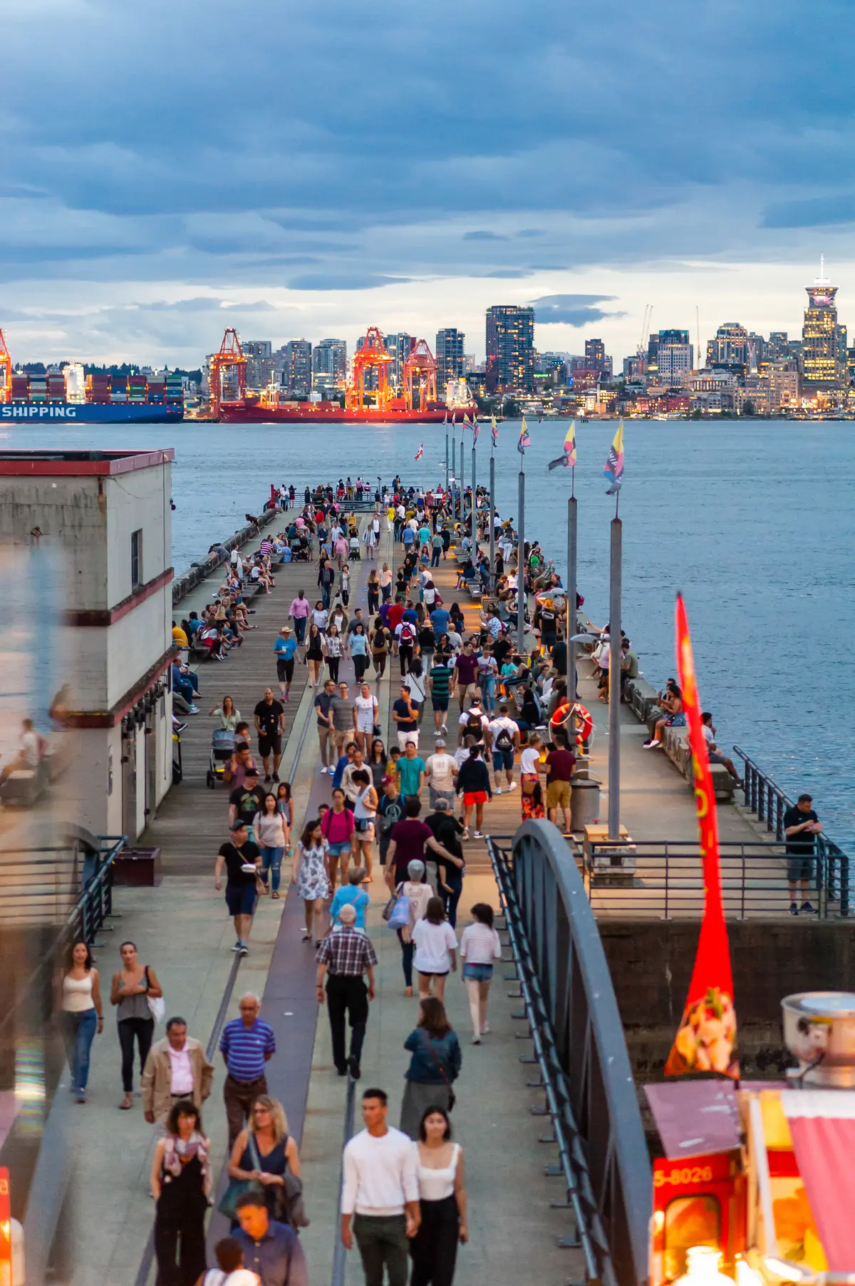 Pier at the Shipyards at Lonsdale Quay, North Vancouver