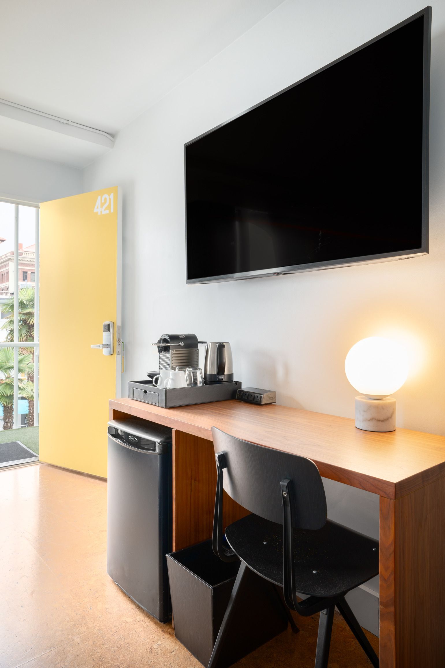 Desk and Coffee Station