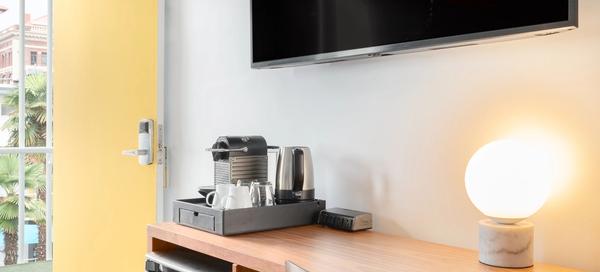 Desk and Coffee Station