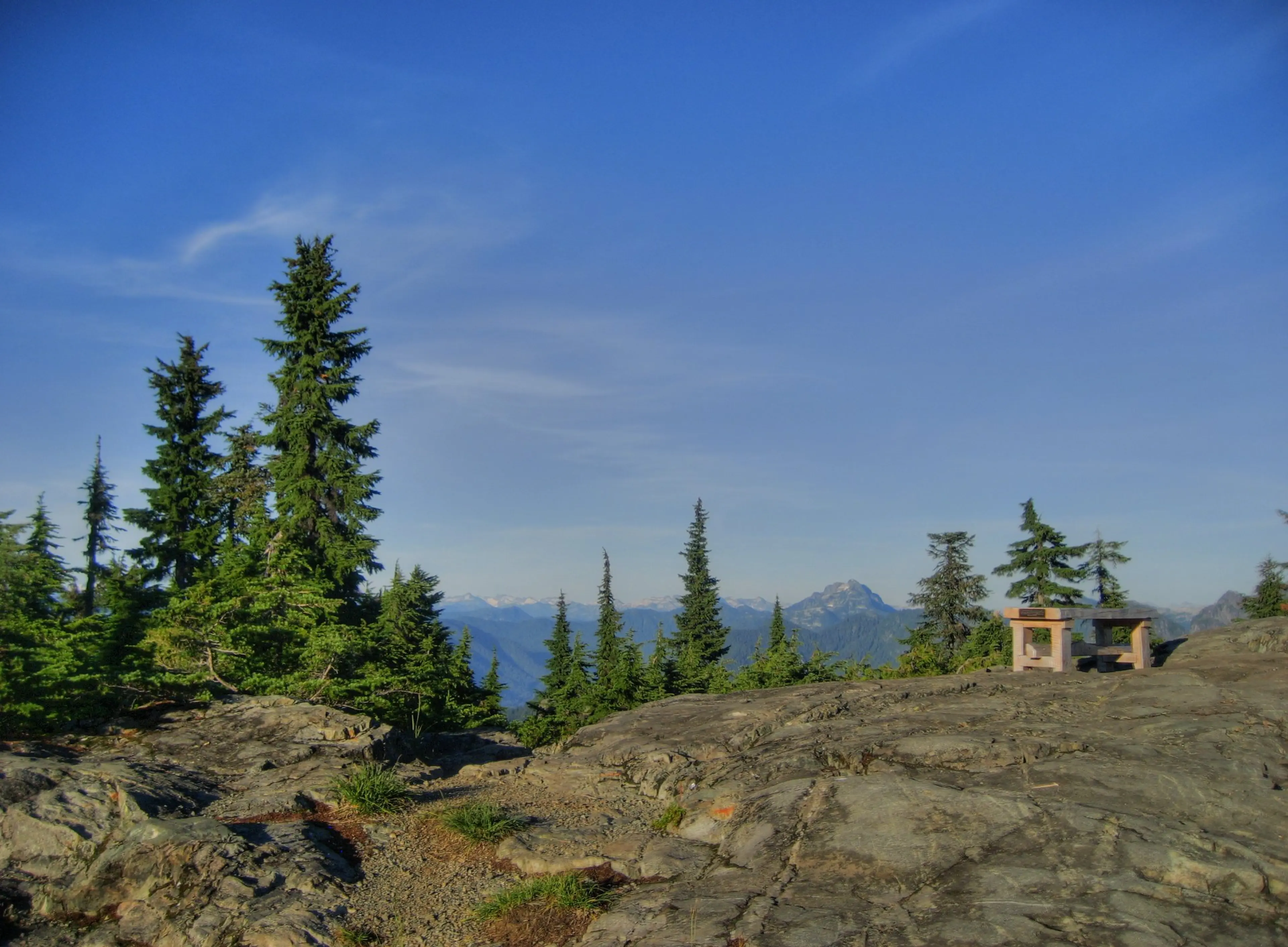 The peak of Hollyburn Mountain