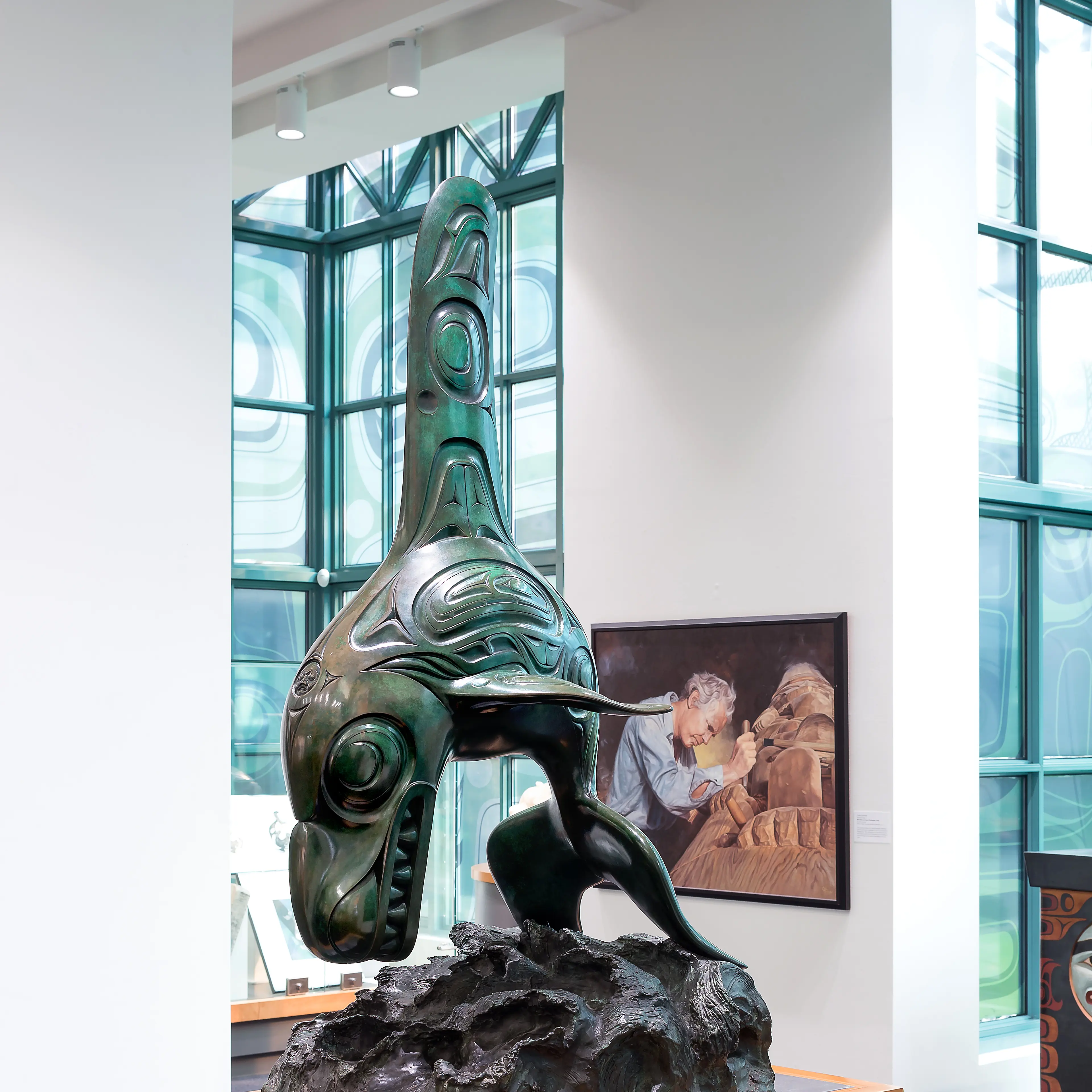 Chief of the Undersea World sculpture (1984) by Bill Reid