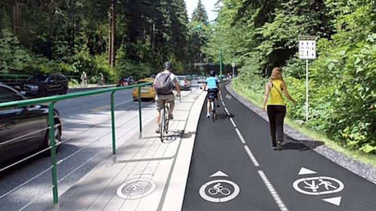 New Stanley Park Bike and Pedestrian Lanes Officially Completed