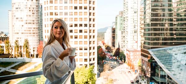 Over half the hotel has private balconies