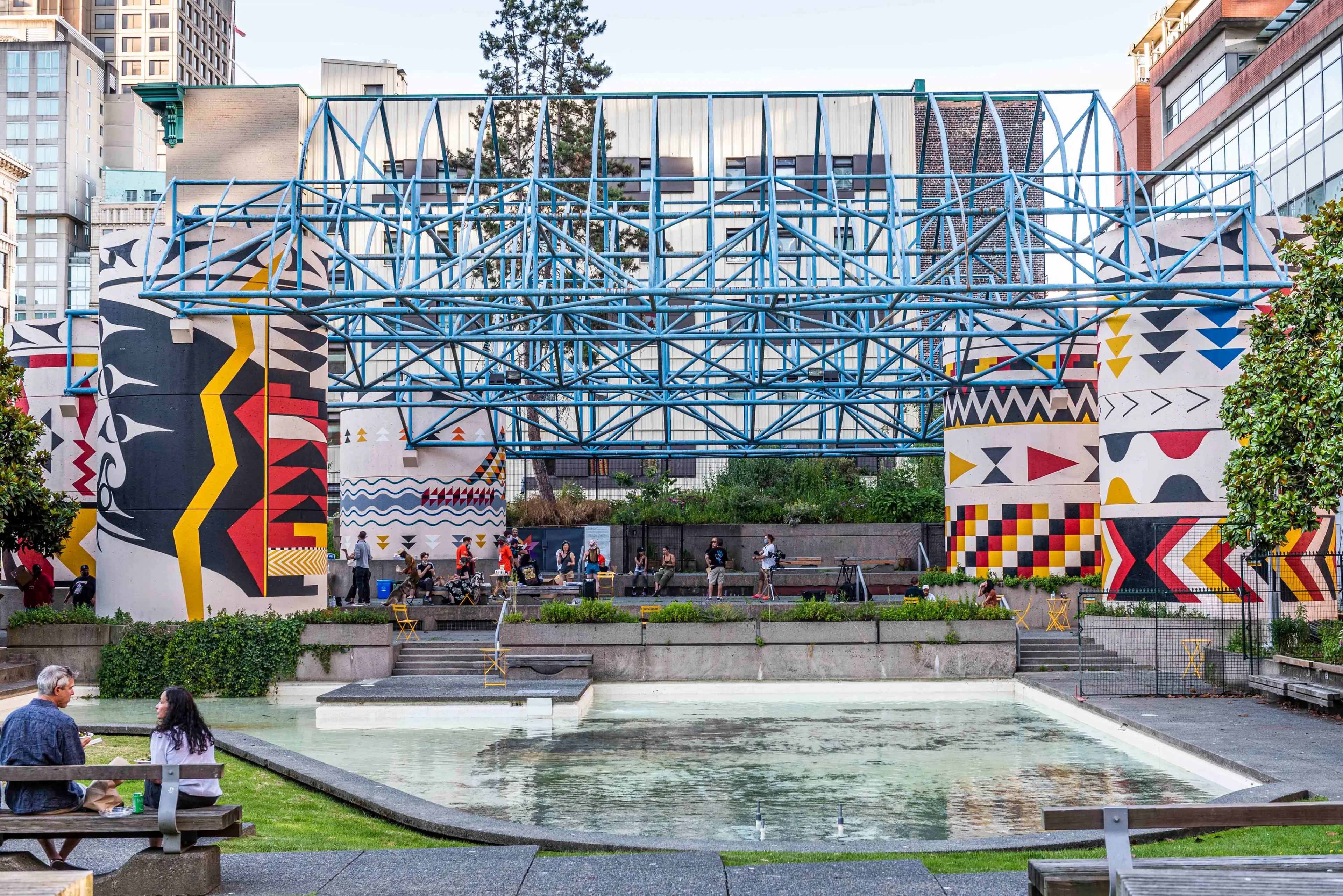 From the opening ceremony for Blanketing the City IV: Cathedral Square