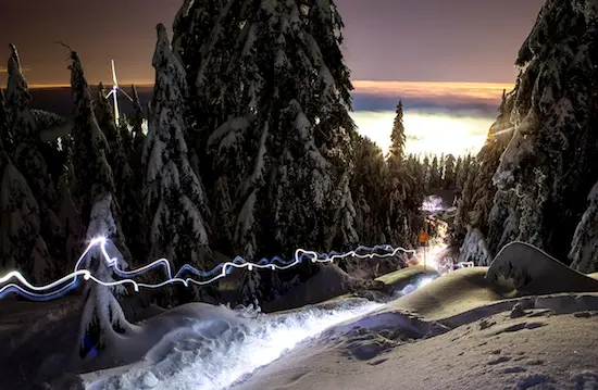 Experience Grouse Mountain After Dark on the Full Moon & New Moon Snowshoe Tours