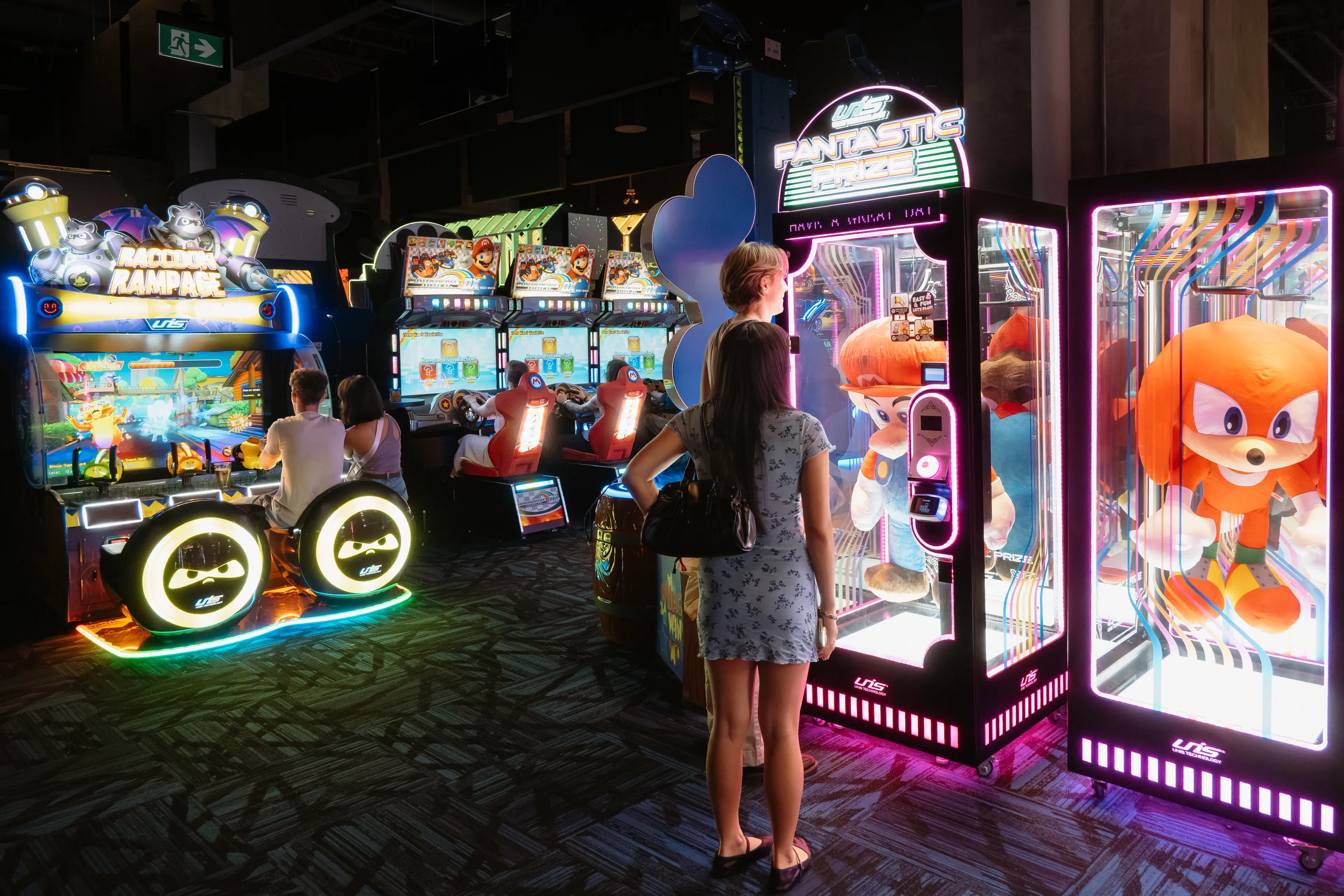 Interior photo of the Rec Room an arcade room in Vancouver.