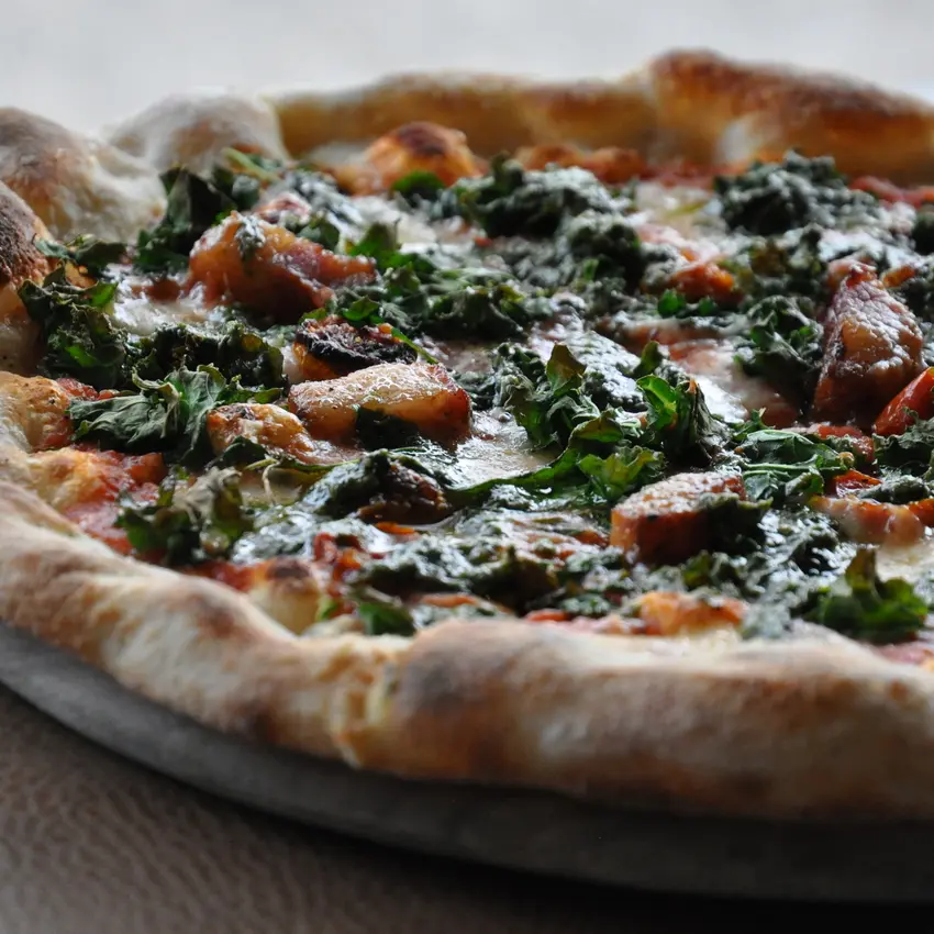 Bacon & Kale Pizza