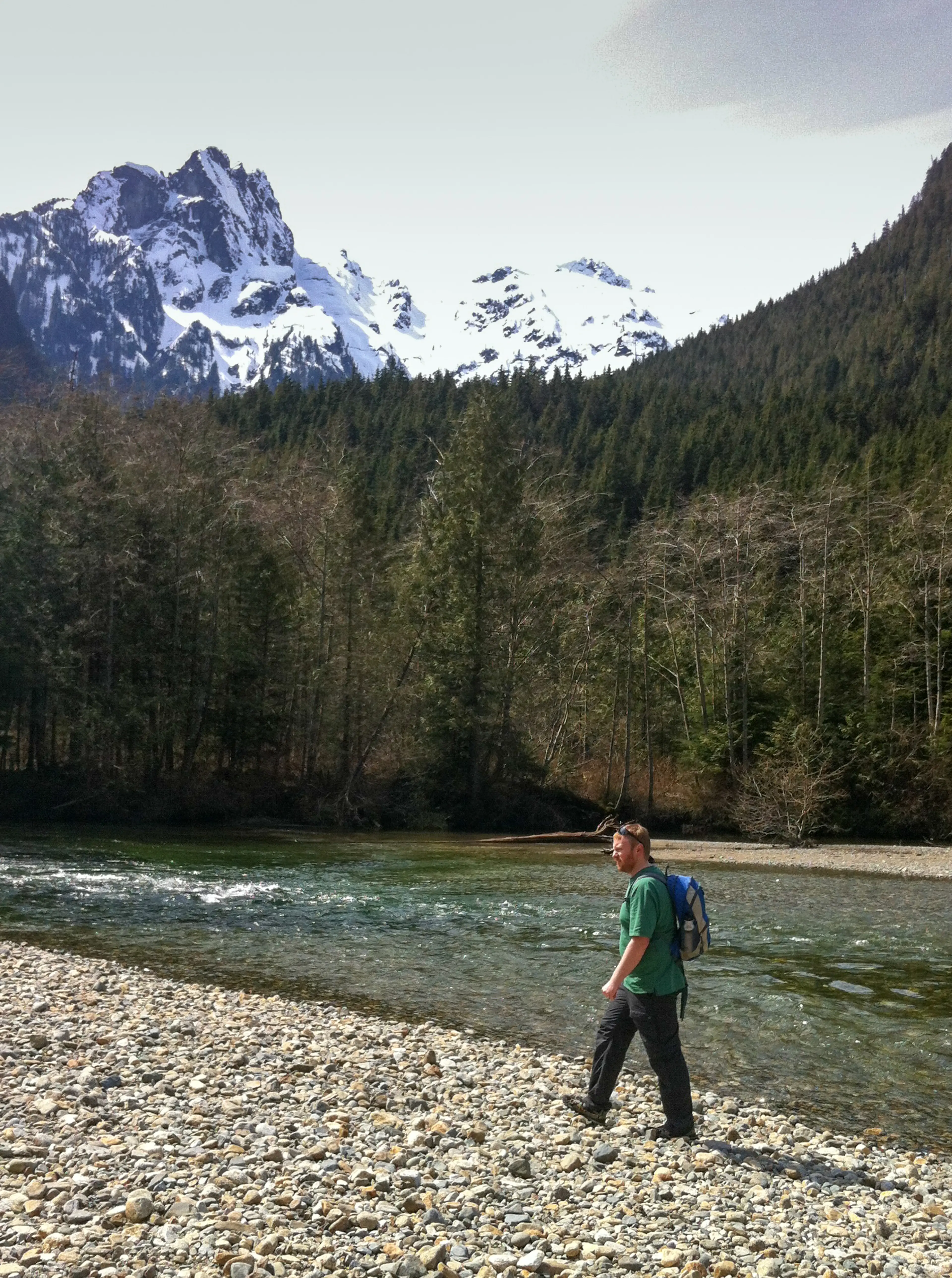 Golden Ears from Viewpoint Beach in Golden Ears Provincial Park