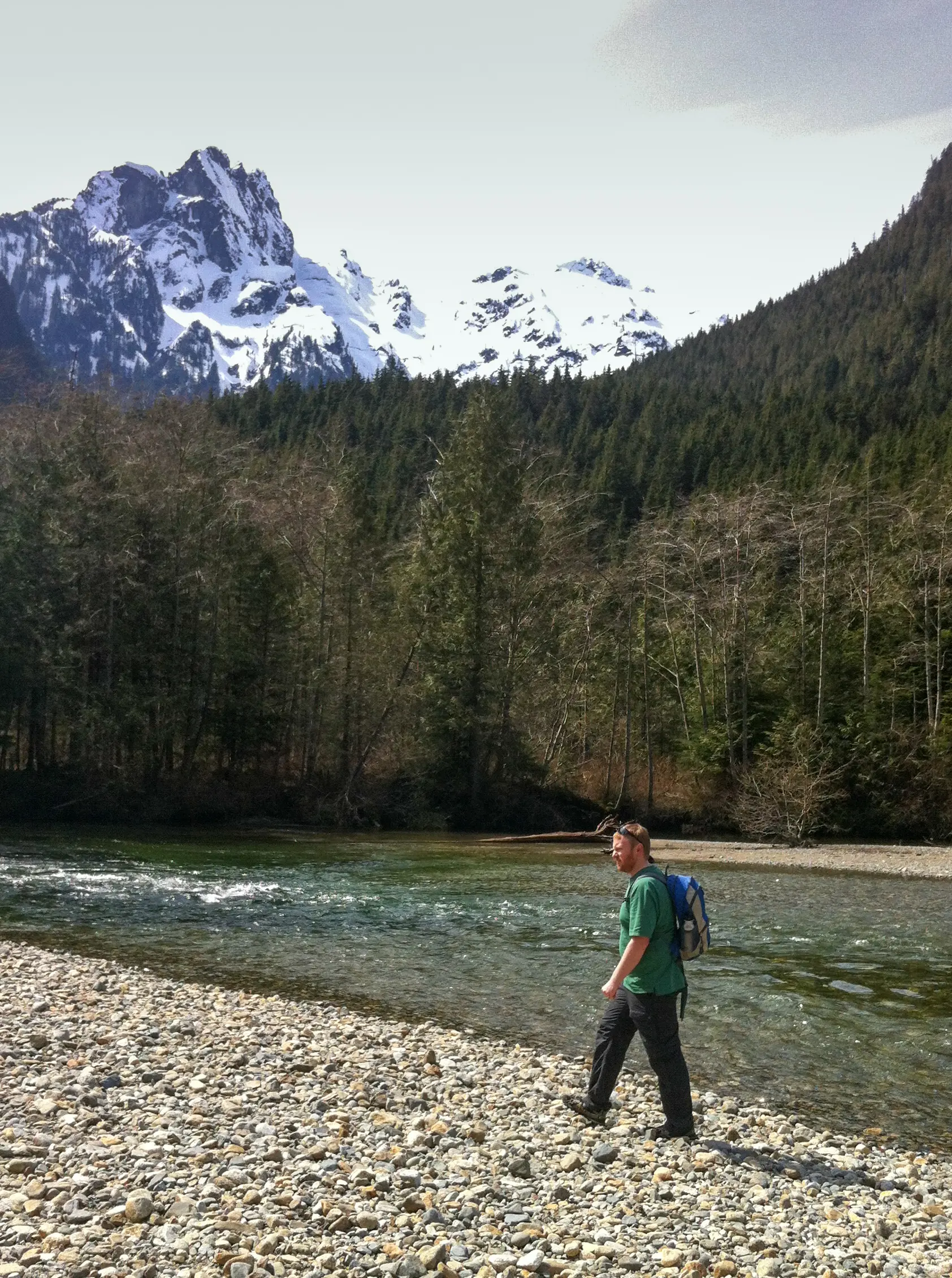 Golden Ears from Viewpoint Beach in Golden Ears Provincial Park