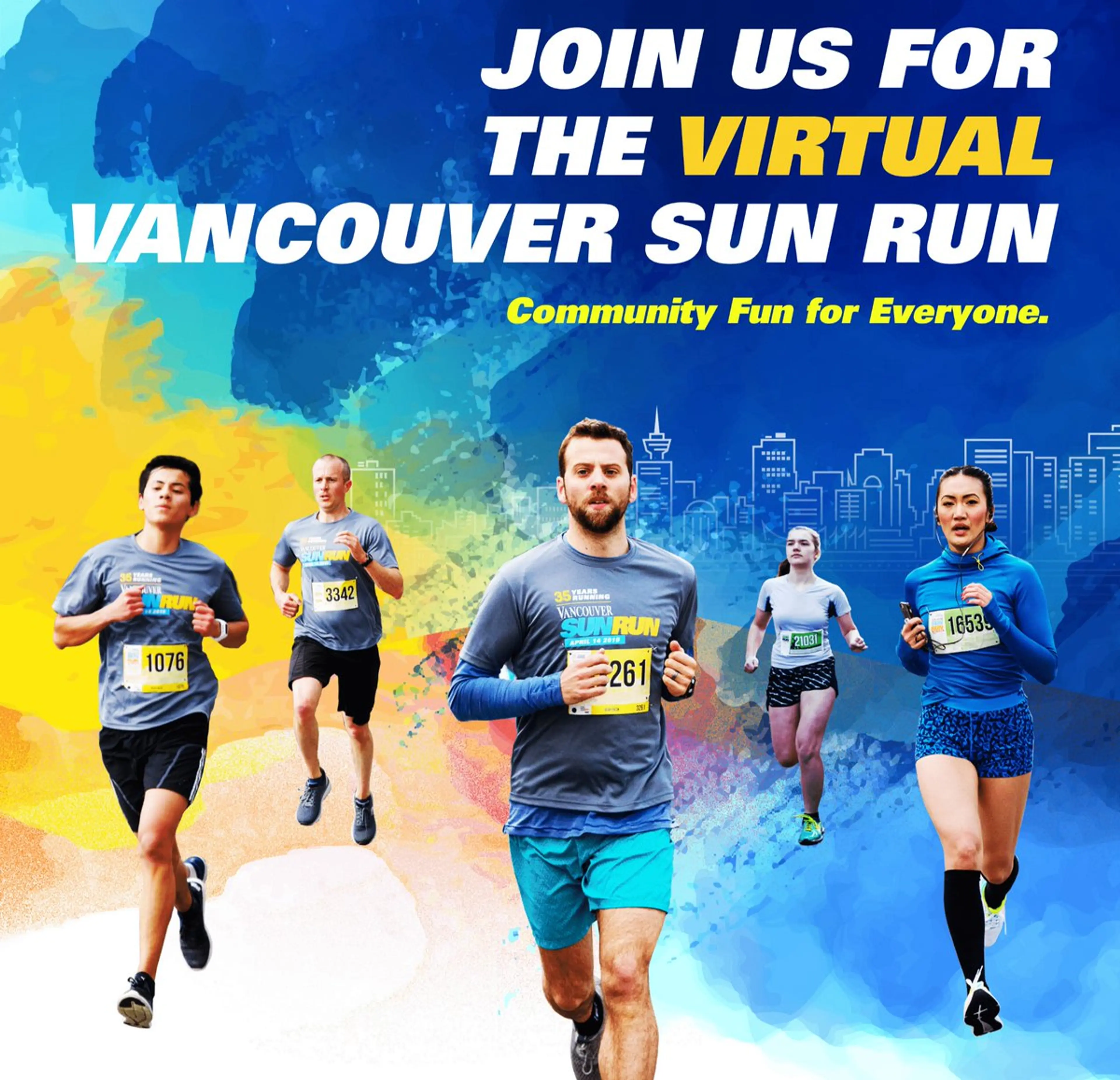 Virtual Vancouver Sun Run event poster
