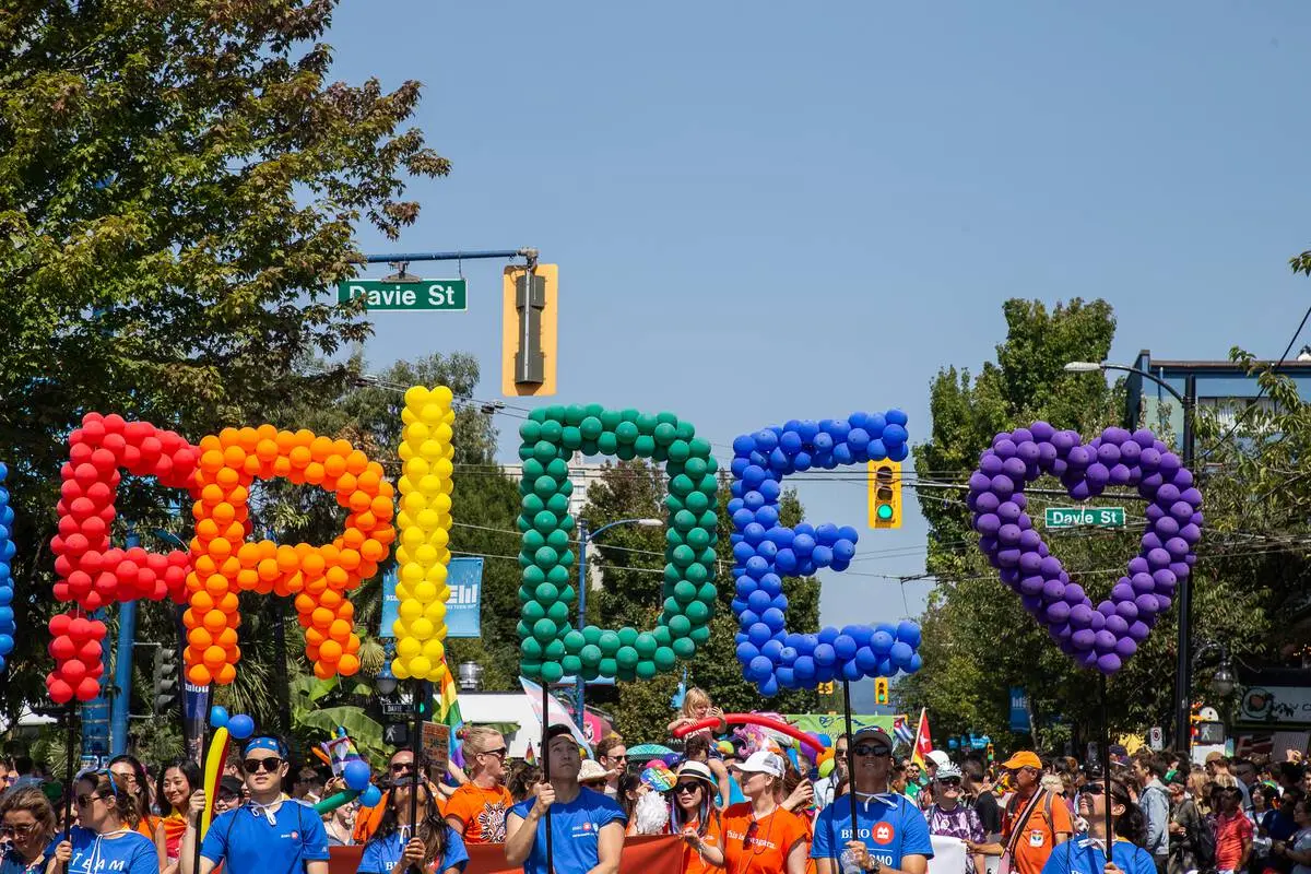 Balloons at the Vancouver Pride Parade