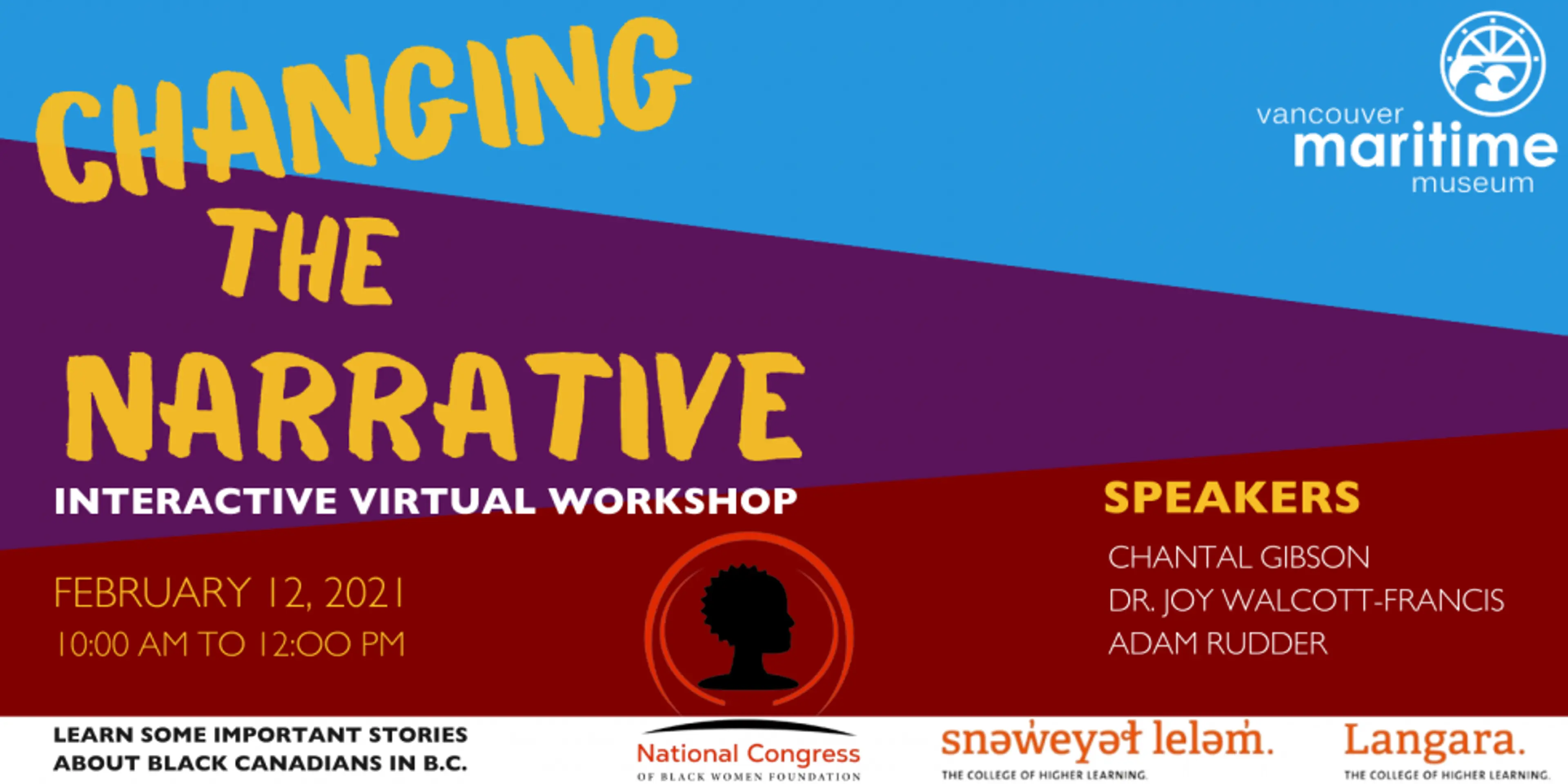 Vancouver Maritime Museum presents Changing the Narrative Workshop