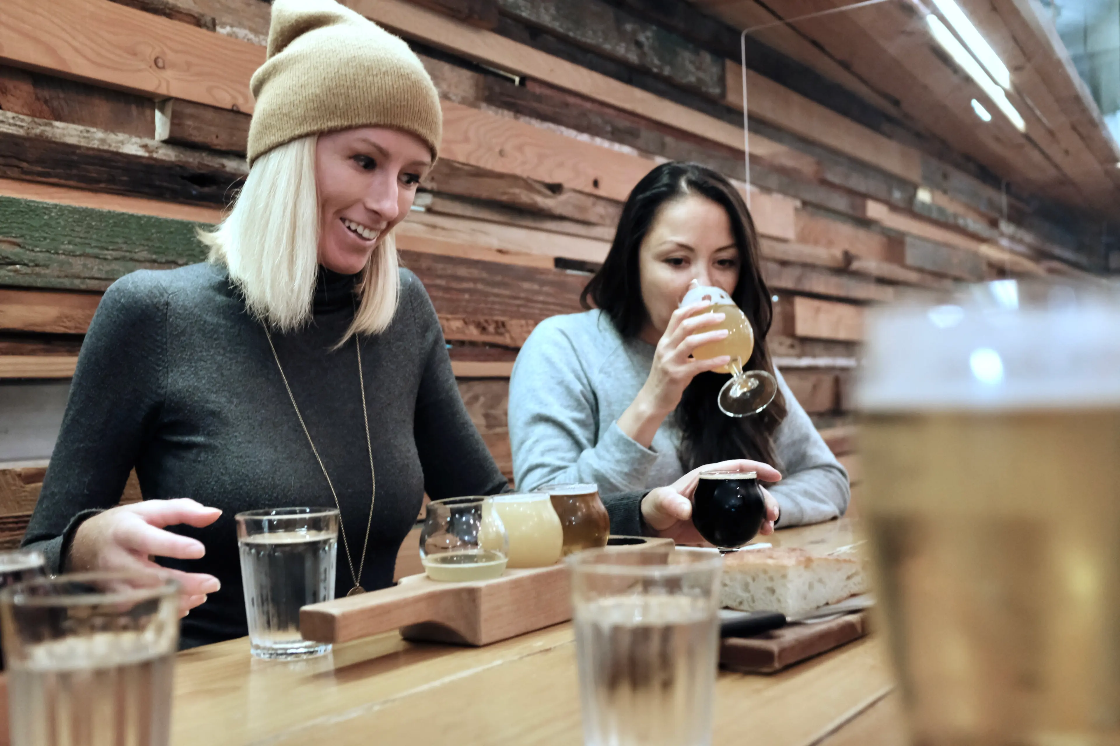 Guests Enjoying a Guided Craft Beer Tasting in Mount Pleasant