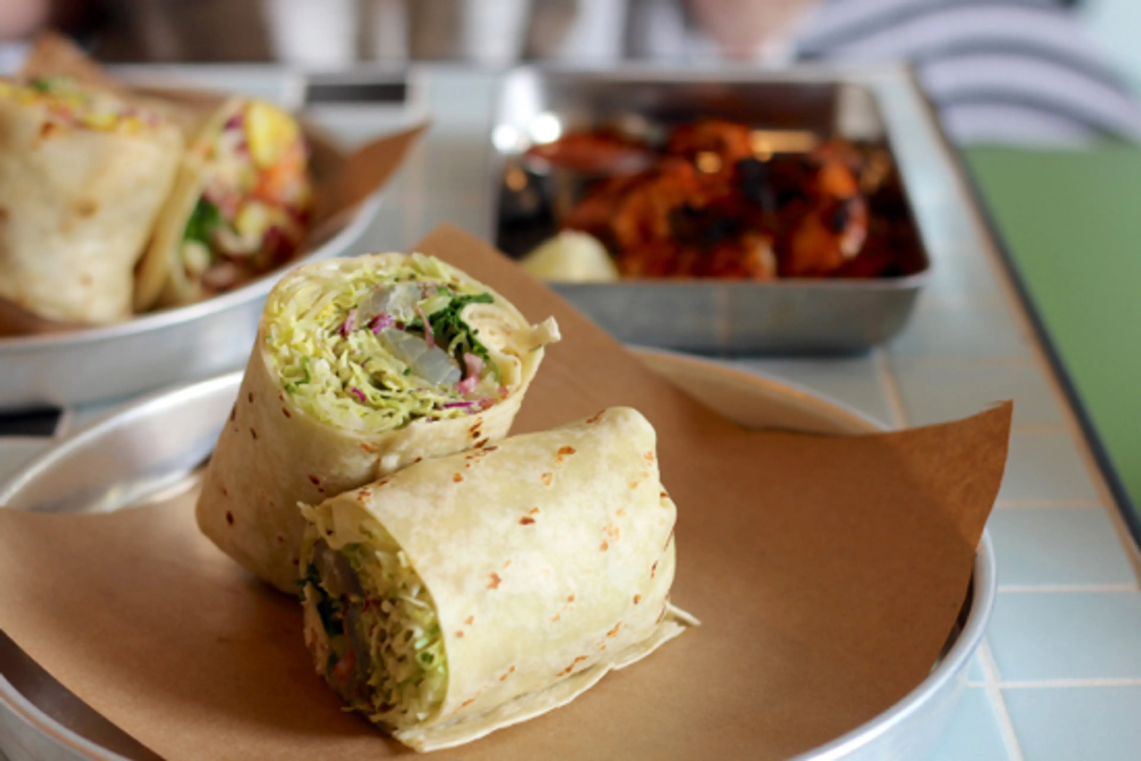 Smoked tuna burrito; Photo Credit: Amy Ho