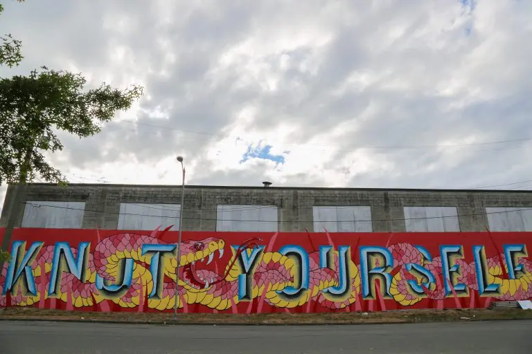 Mural by Katie So, @ghostmeadow and Benjamin Knight, @sol.signs