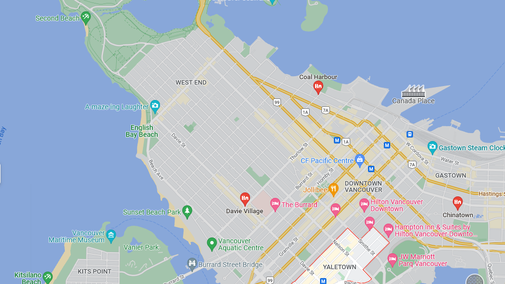 Yaletown Map
