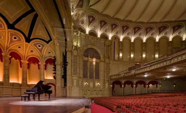 Orpheum Stage with piano