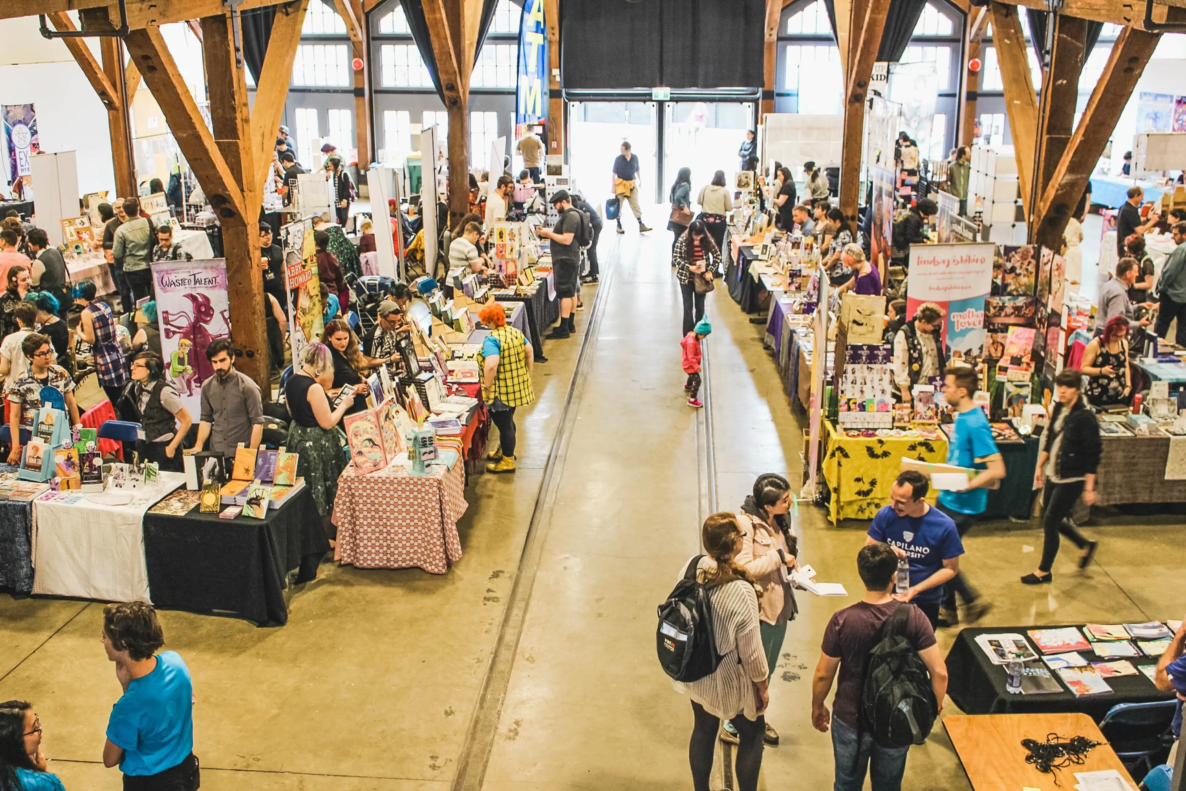 Visitors at the Vancouver Comic Arts Festival