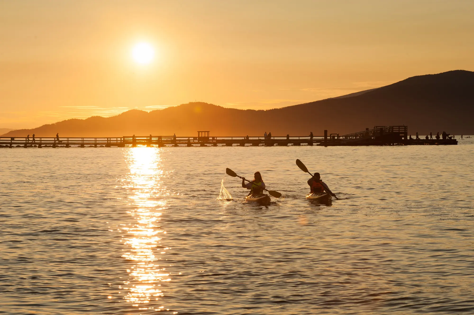 Sunset at Jericho Beach Kayak