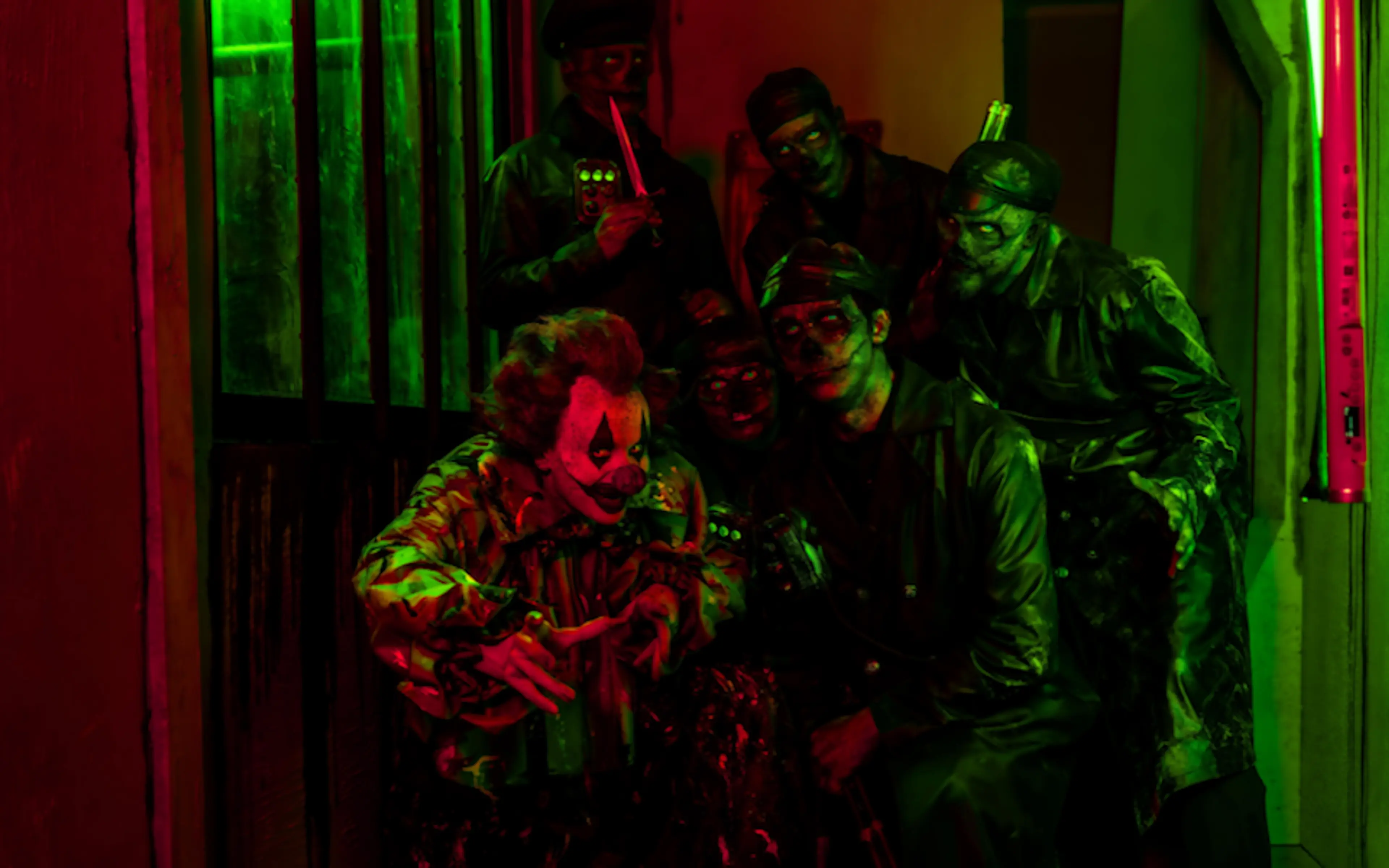 Costumed performers at Dreadworks Haunted House in Cloverdale