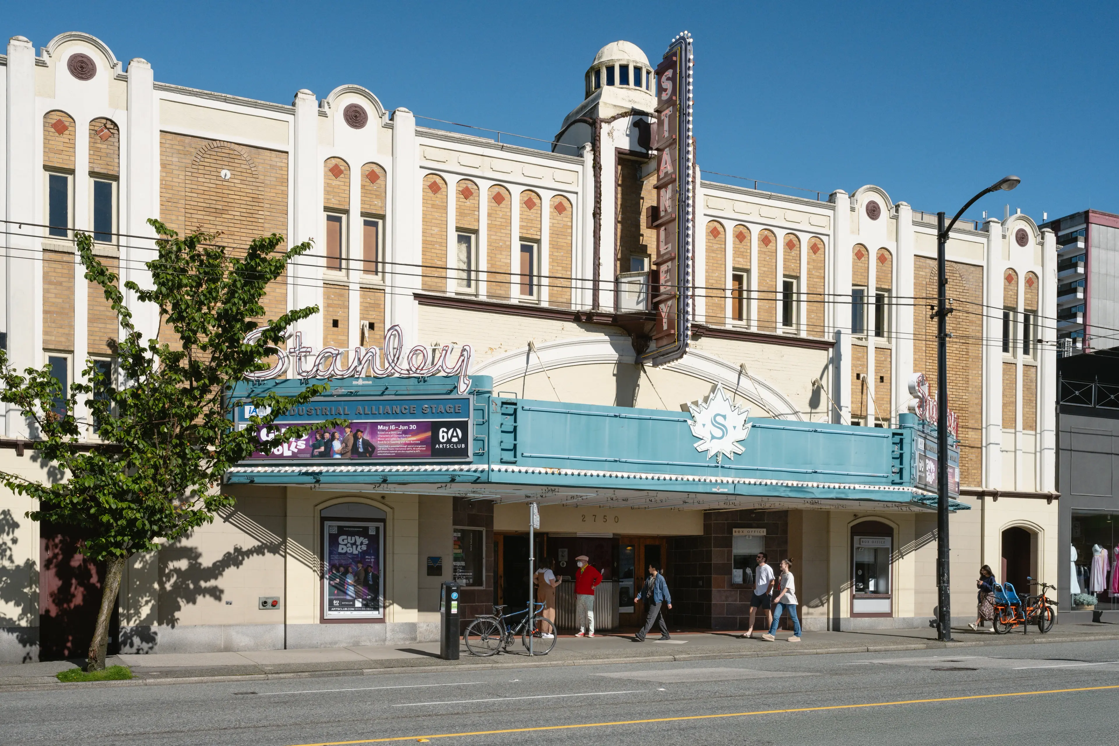 Exterior image of the Stanley Theater in Vancouver.