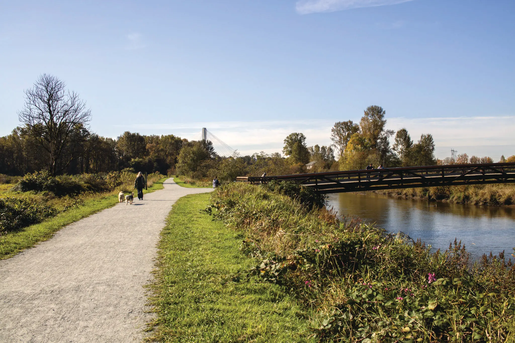 Hiking at Colony Farm Regional Park in Coquitam