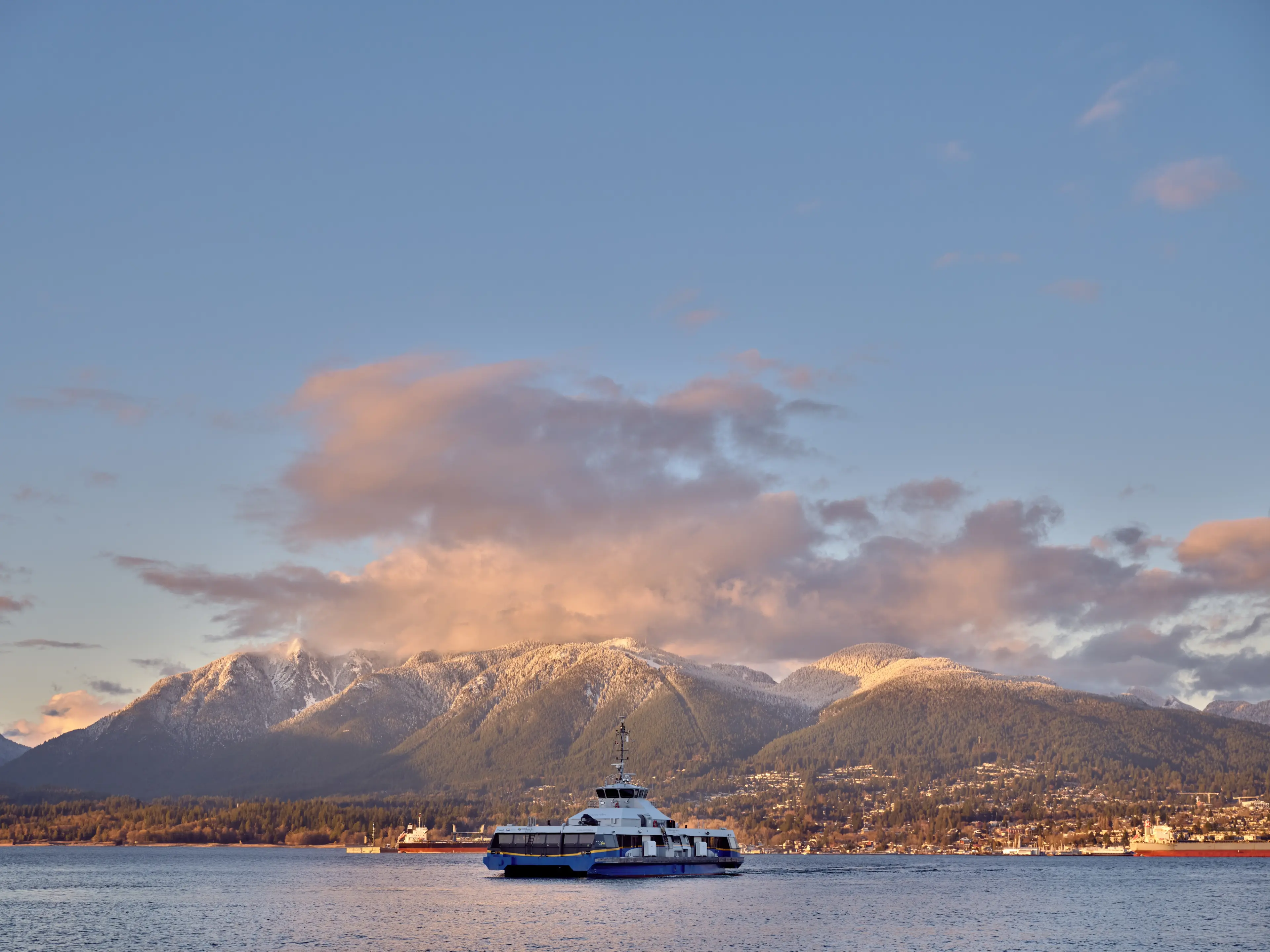 The SeaBus, which crosses from downtown Vancouver to North Vancouver