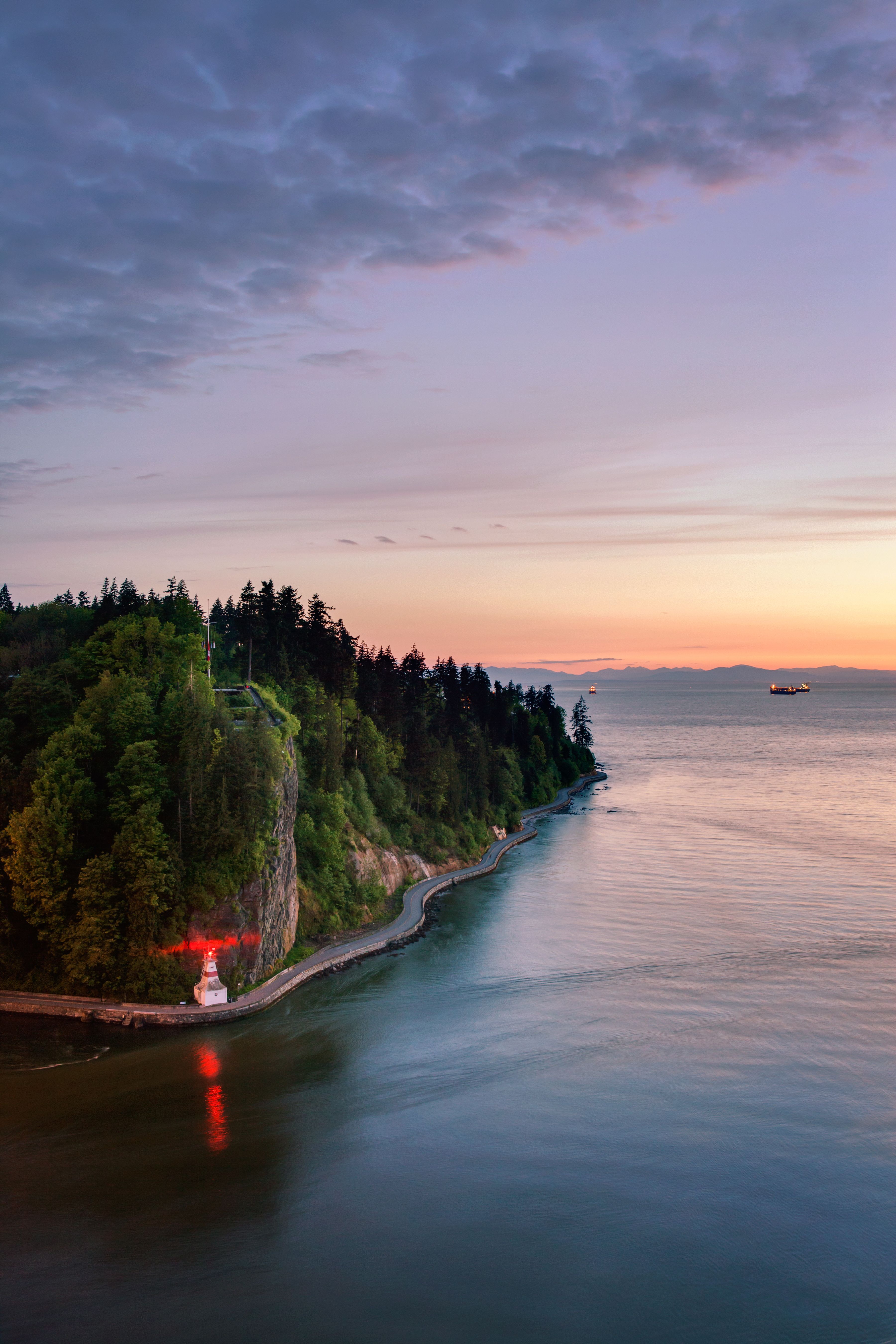 Prospect Point Lighthouse at Sunset