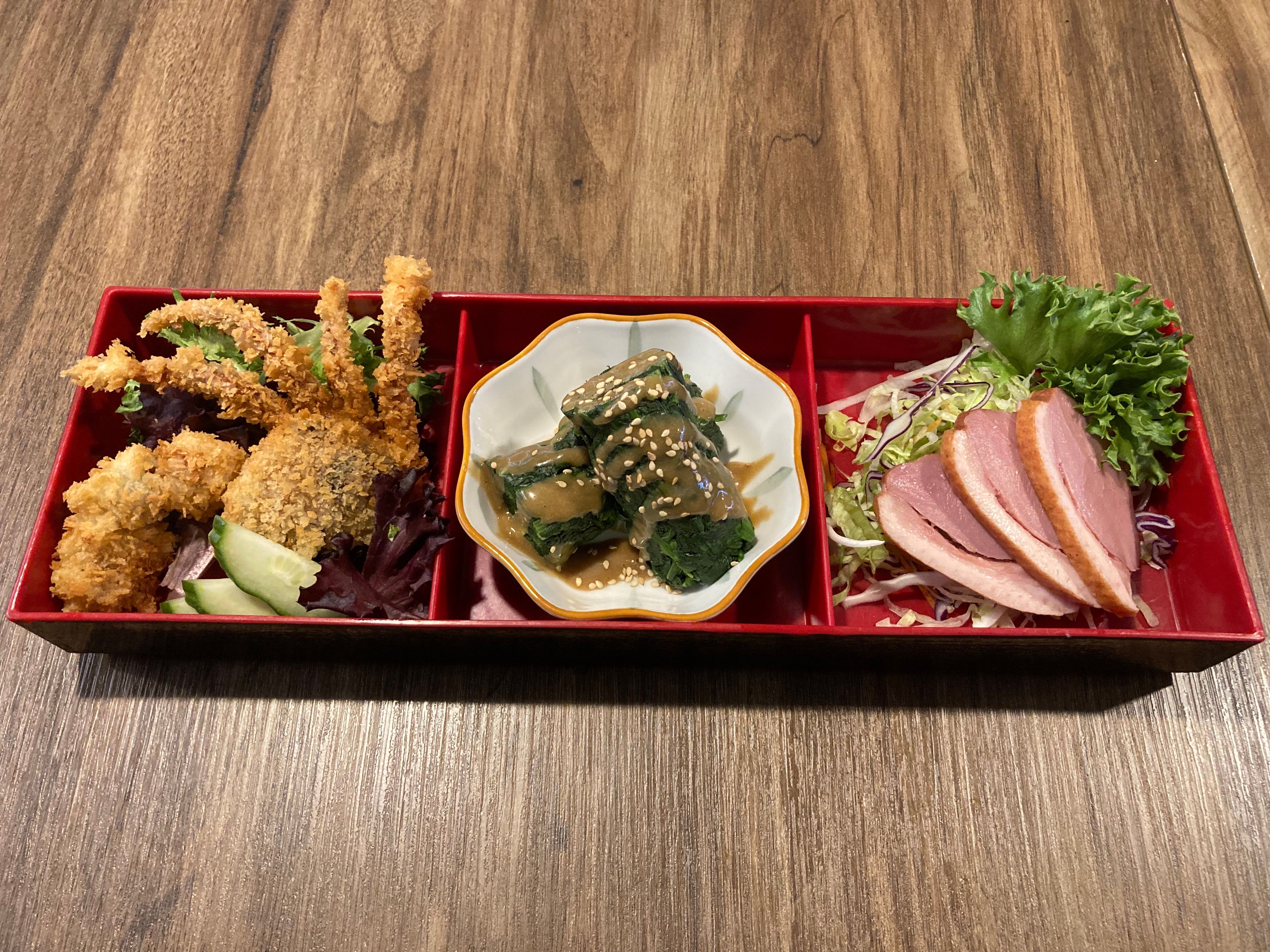 3 dishes from kitchen