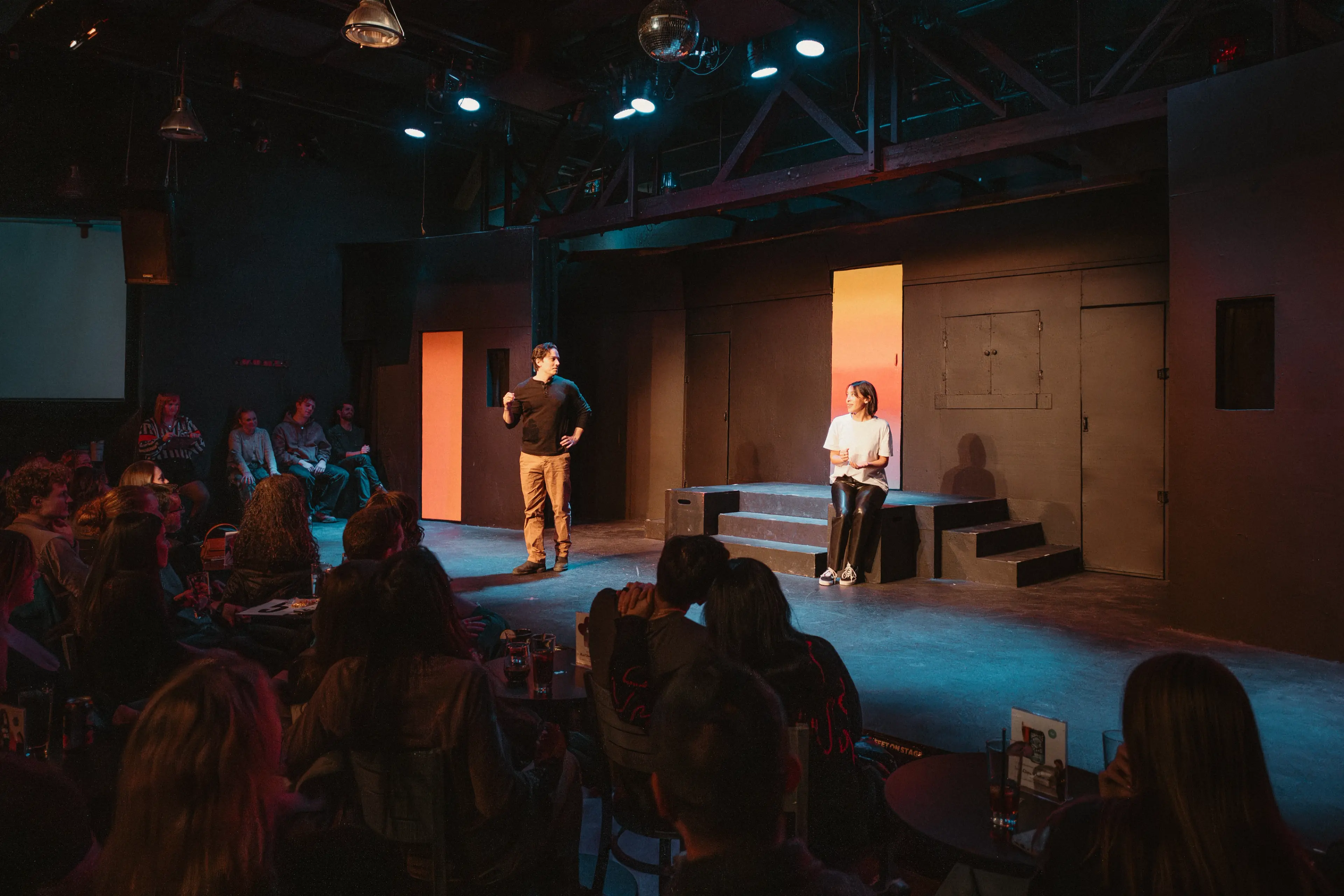 A show at the Improv Theater on Granville Island in Vancouver.