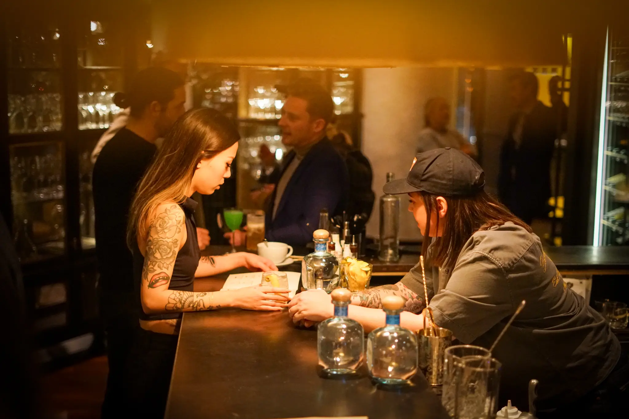 At the bar during Vancouver Cocktail Week