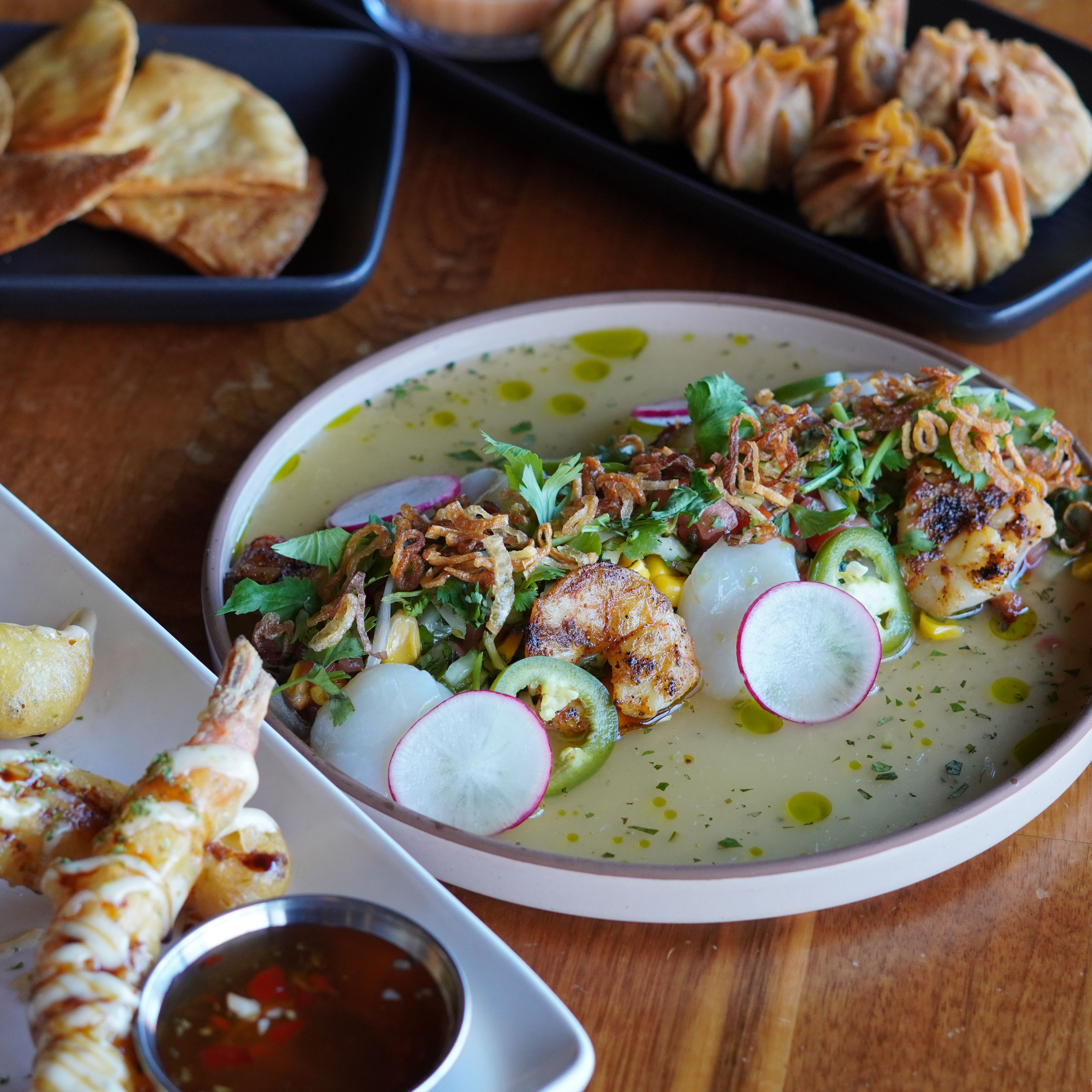 Grilled Prawn and Scallop Ceviche