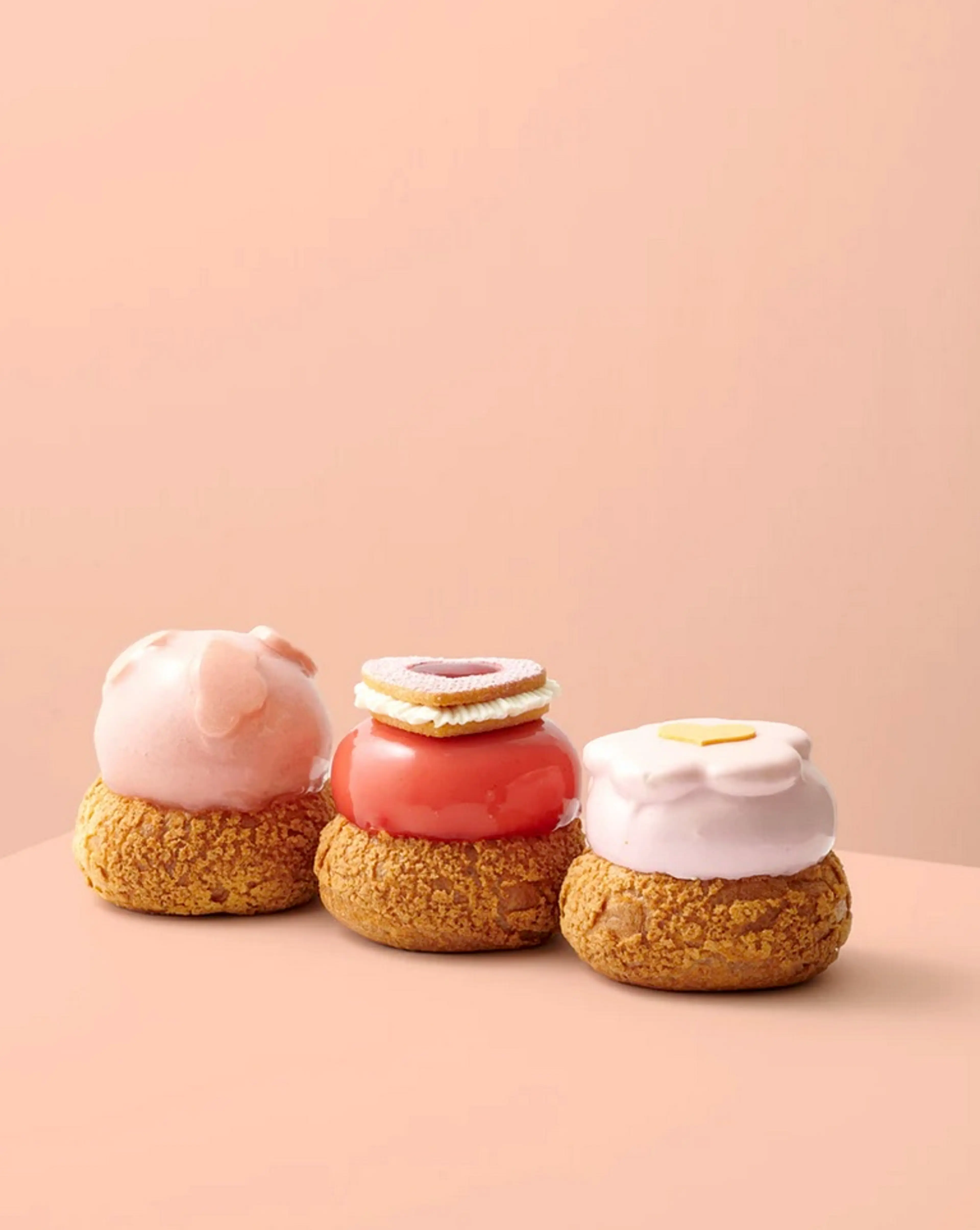 Valentine's cream puffs at Beta 5 Chocolates