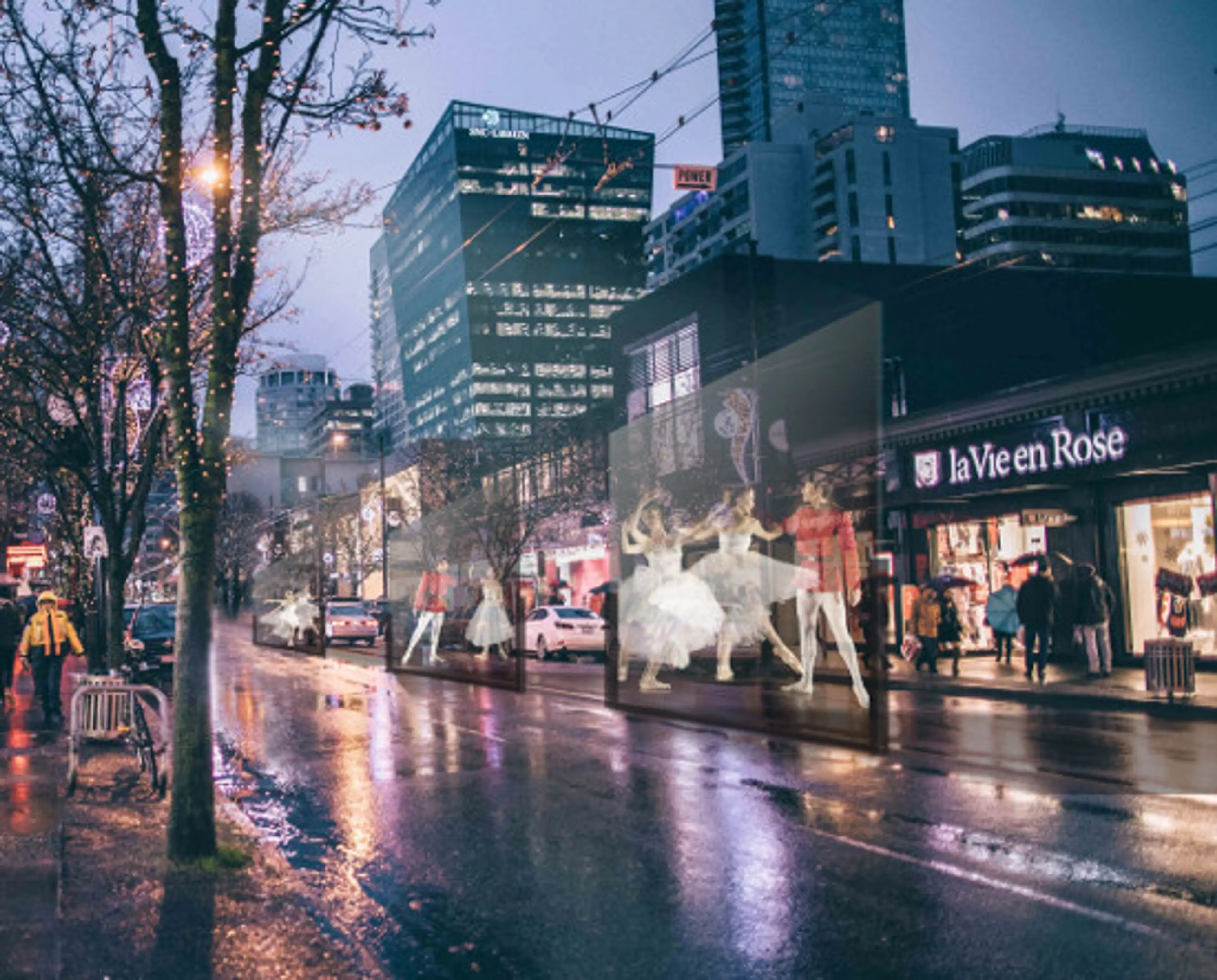 Winter’s Dance On Downtown Vancouver’s Robson Street, December 10