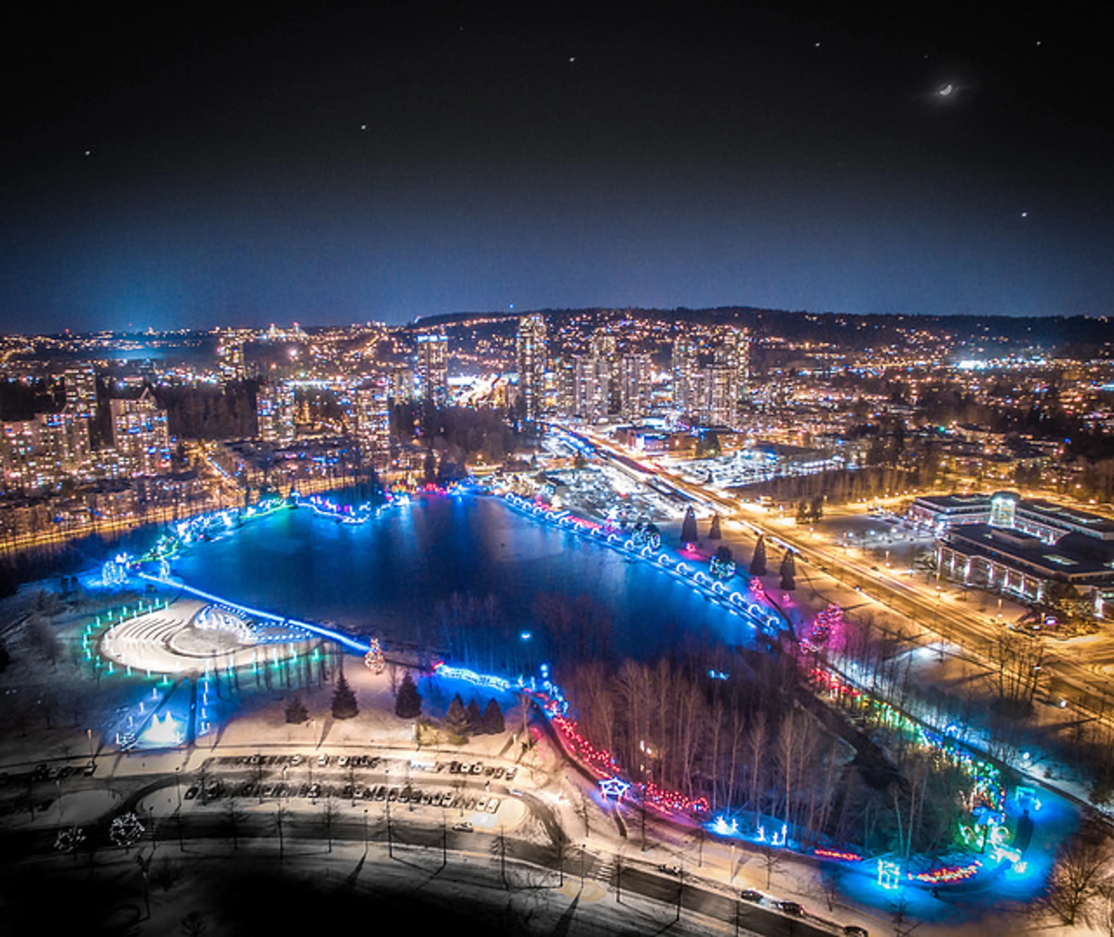lights at lafarge Christmas 2017
