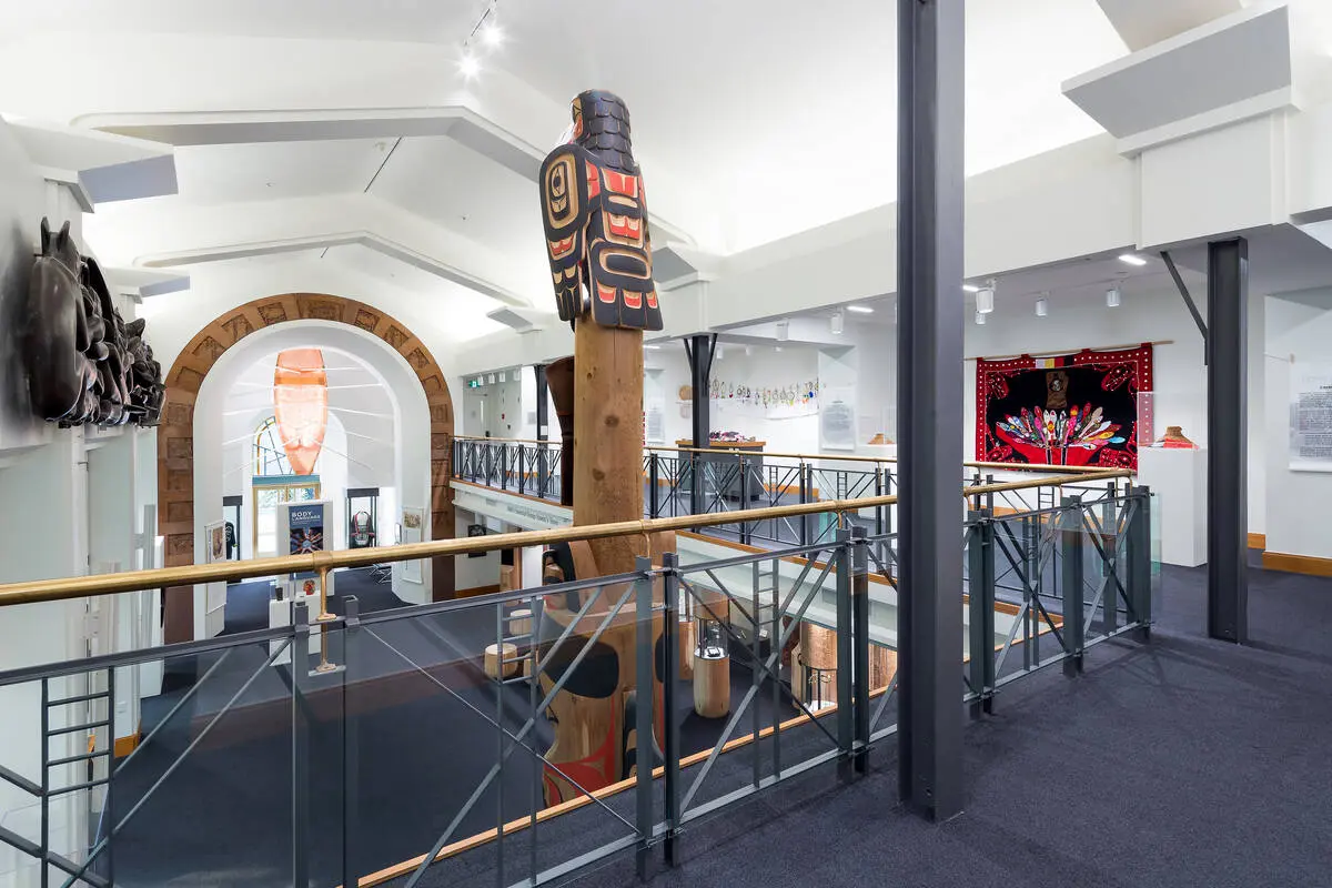 Shot of two levels of Bill Reid Gallery