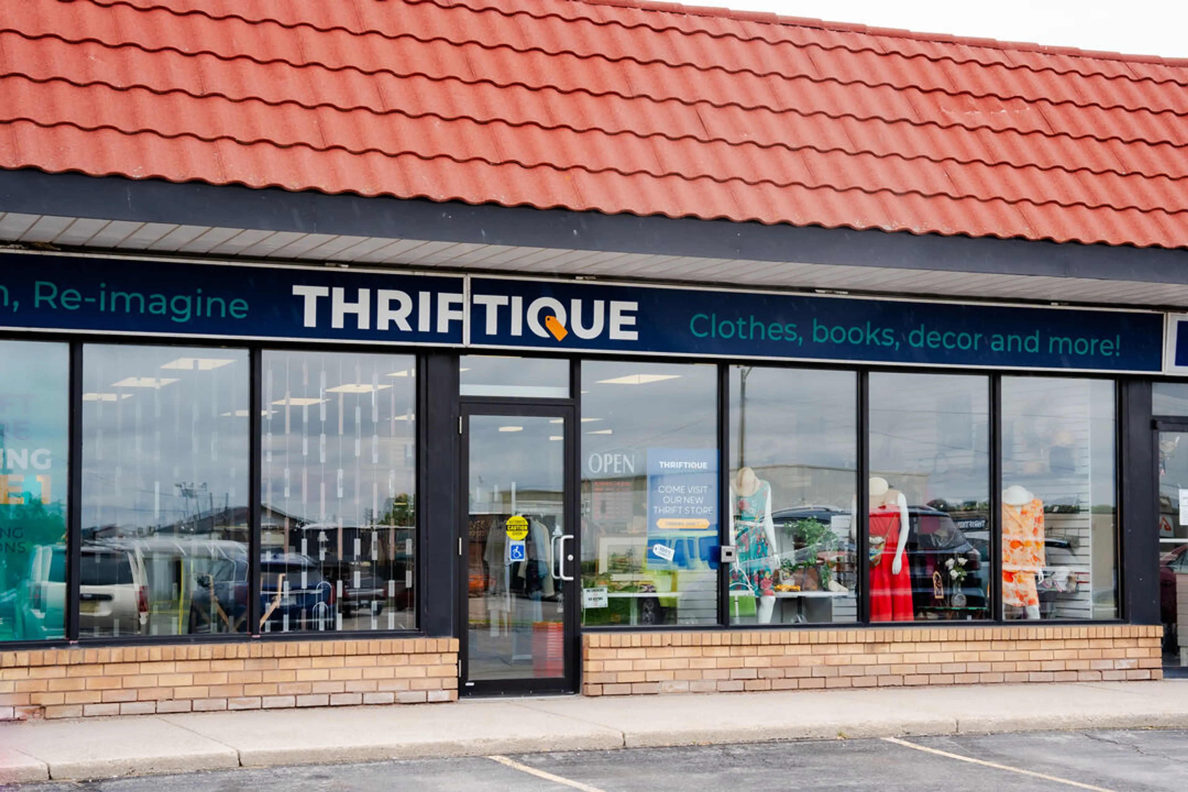 The exterior of Thriftique thrift store in Vancouver