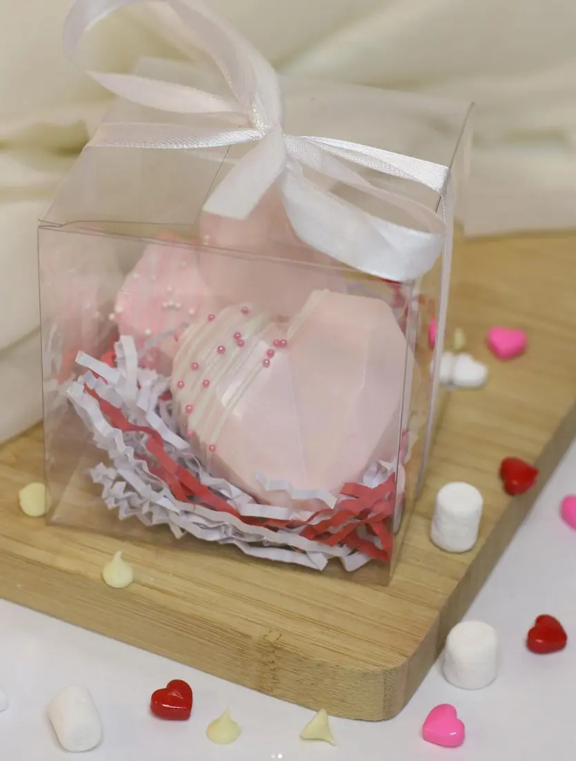 Valentine's Day Hot Chocolate Bombs from Cakes N Sweets