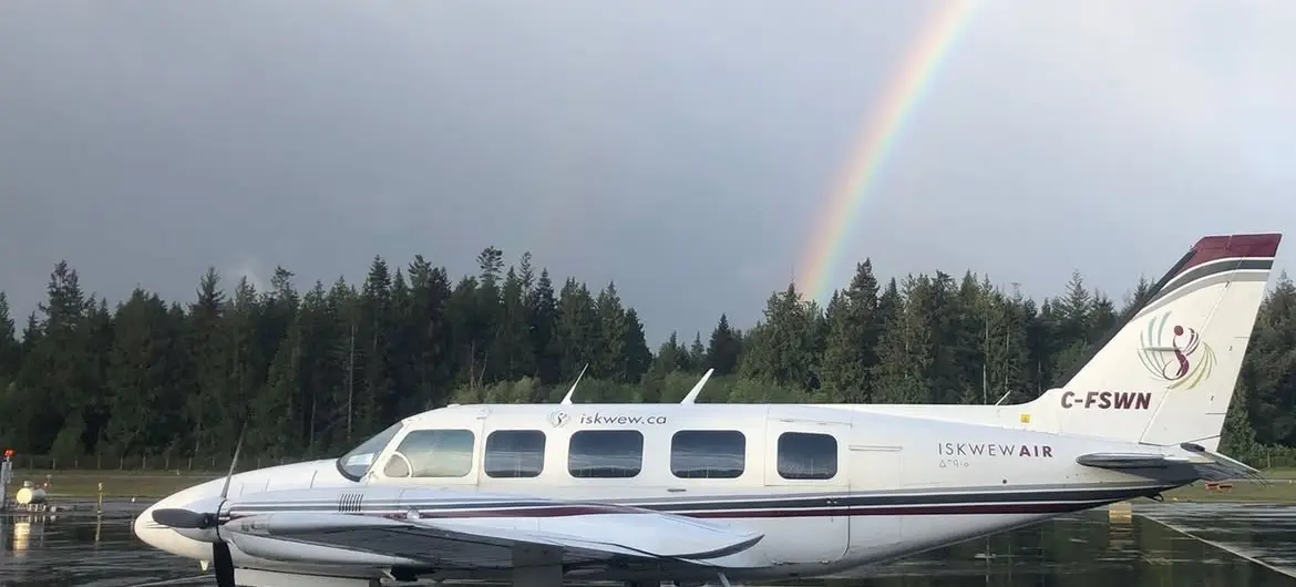 Strawberry Moon at Qualicum Beach Airport