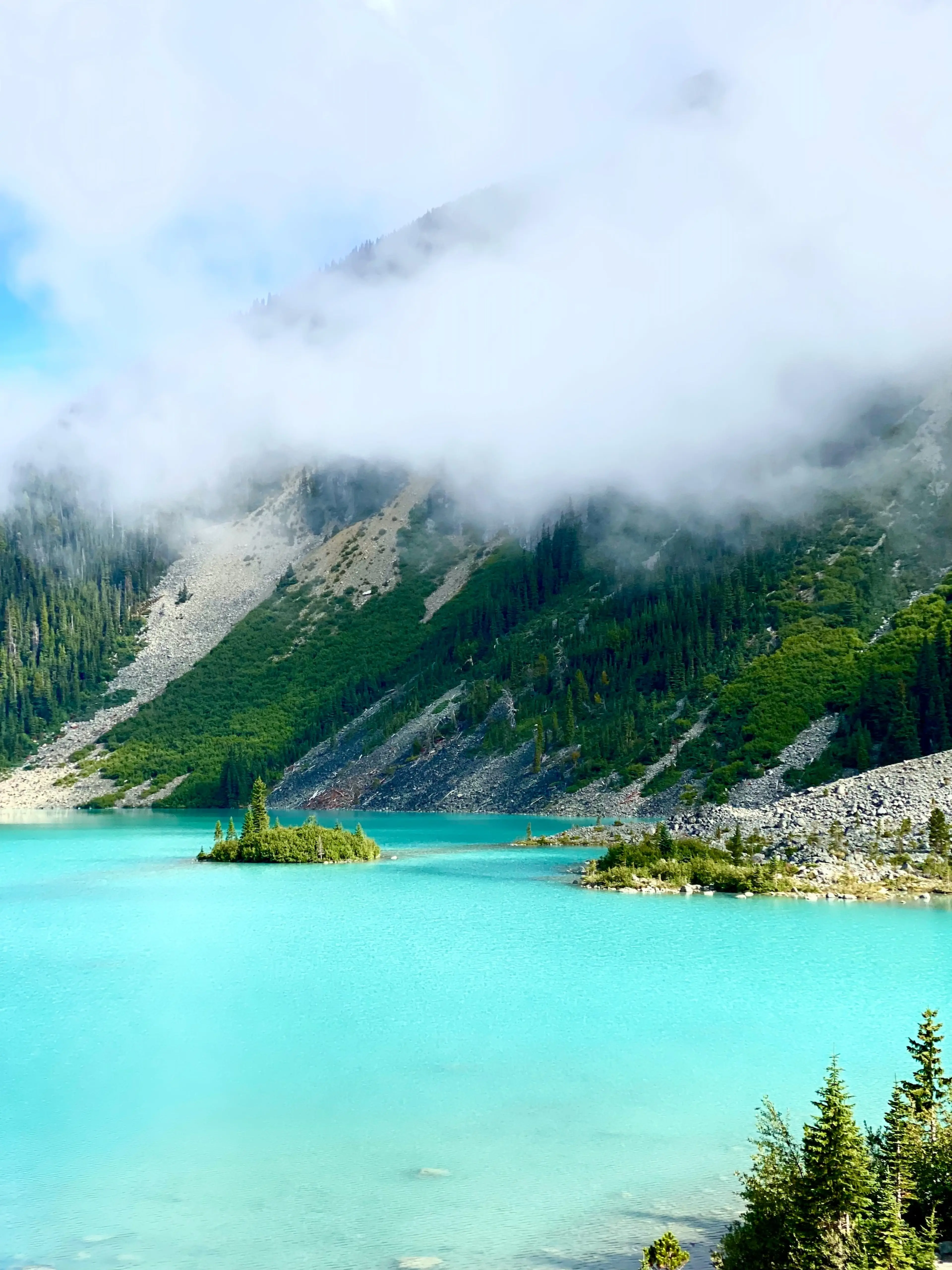 Upper Joffre Lake near the campground