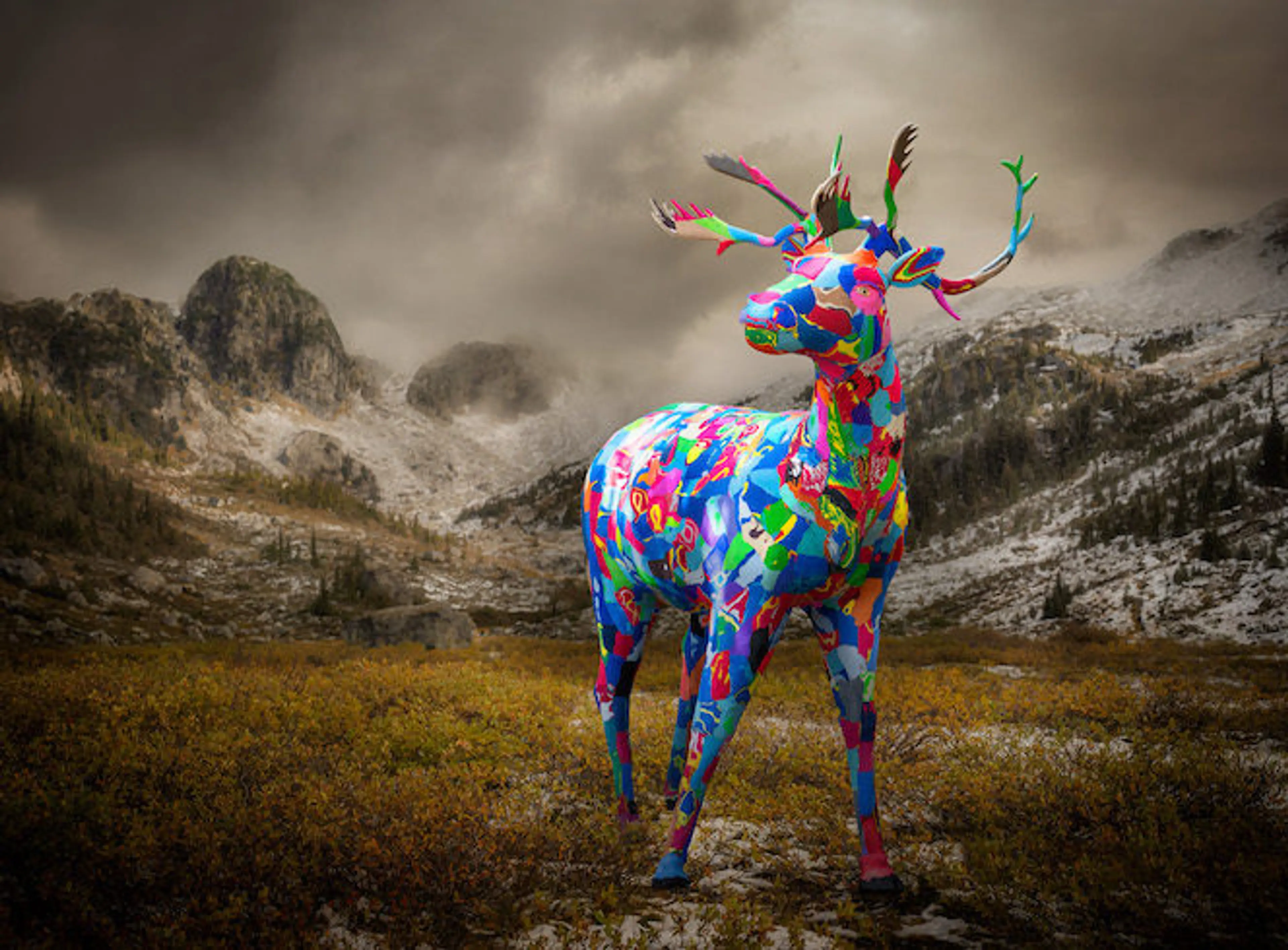 Flip-flops recycled into B.C. wildlife on display at Metrotown