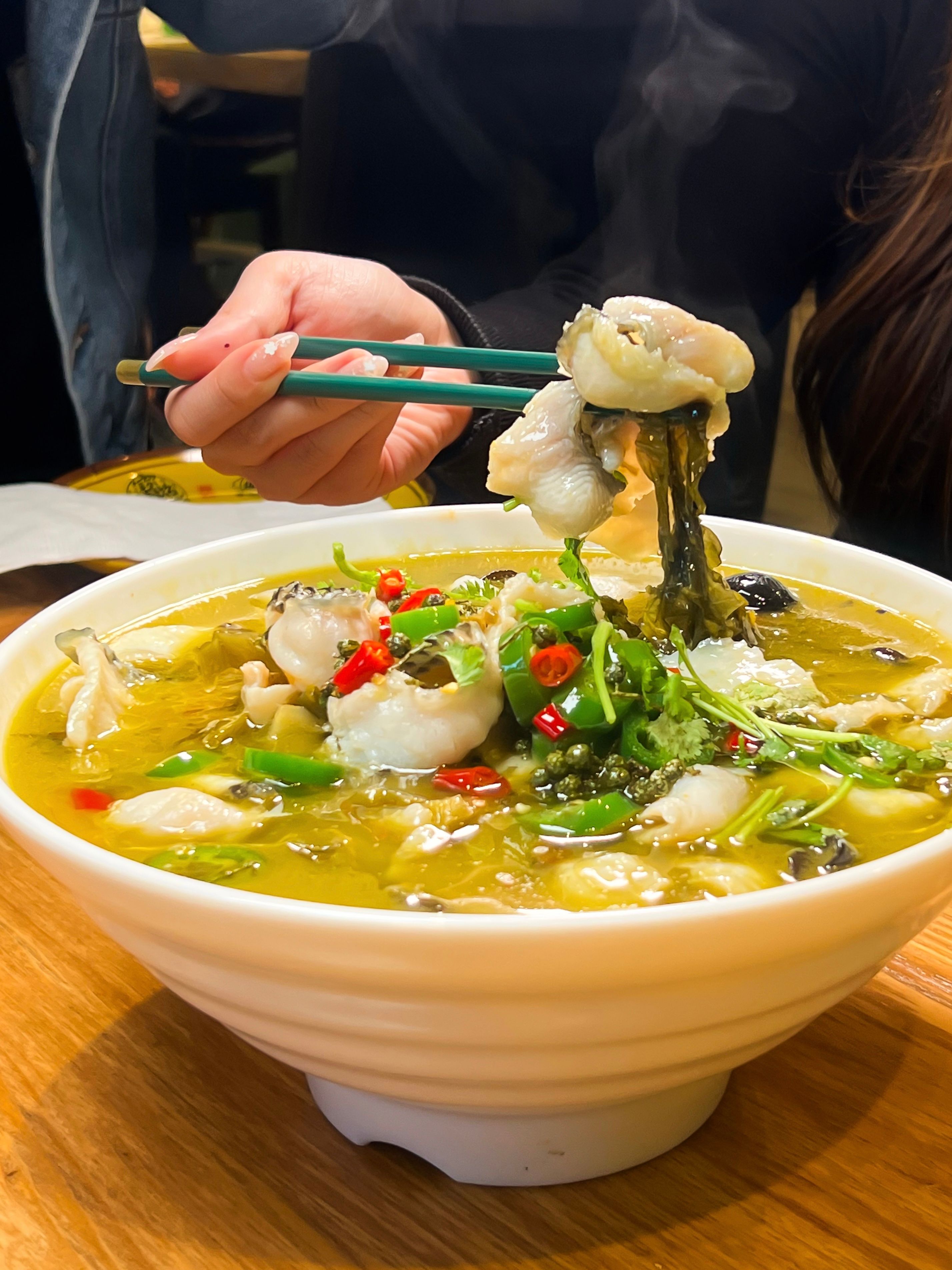 Green Peppercorn SauerKraut Fish