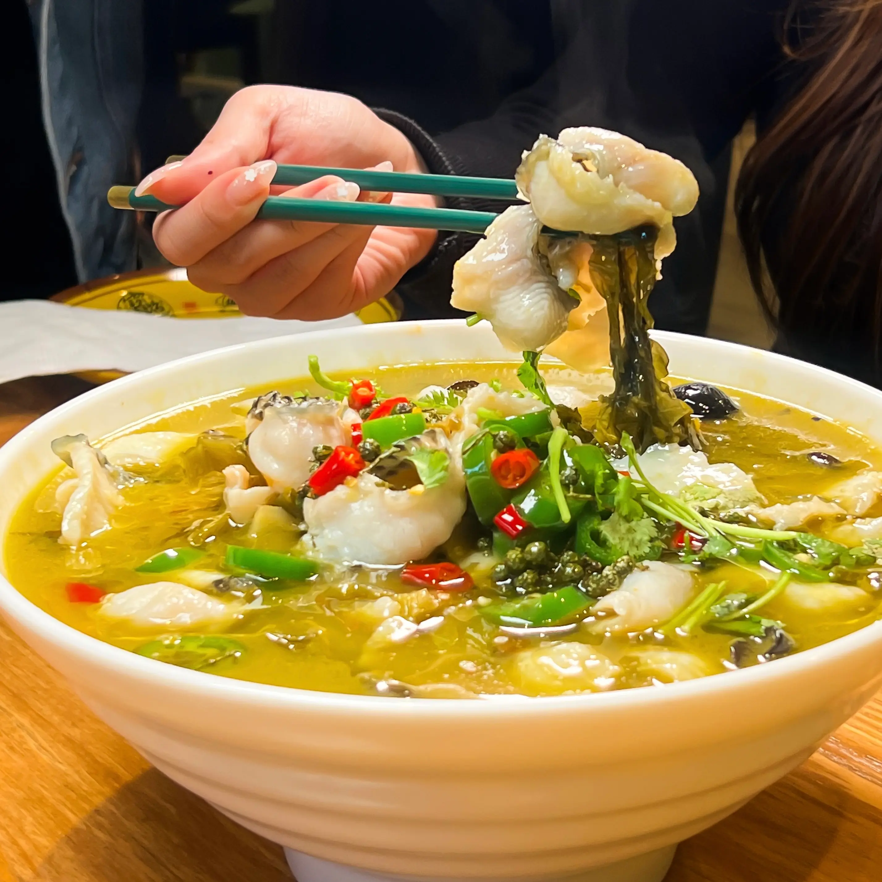 Green Peppercorn SauerKraut Fish