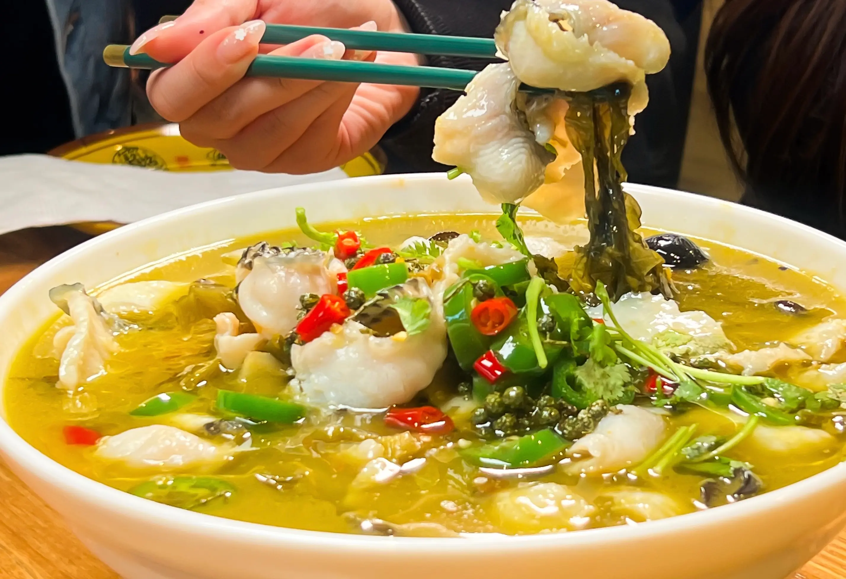 Green Peppercorn SauerKraut Fish