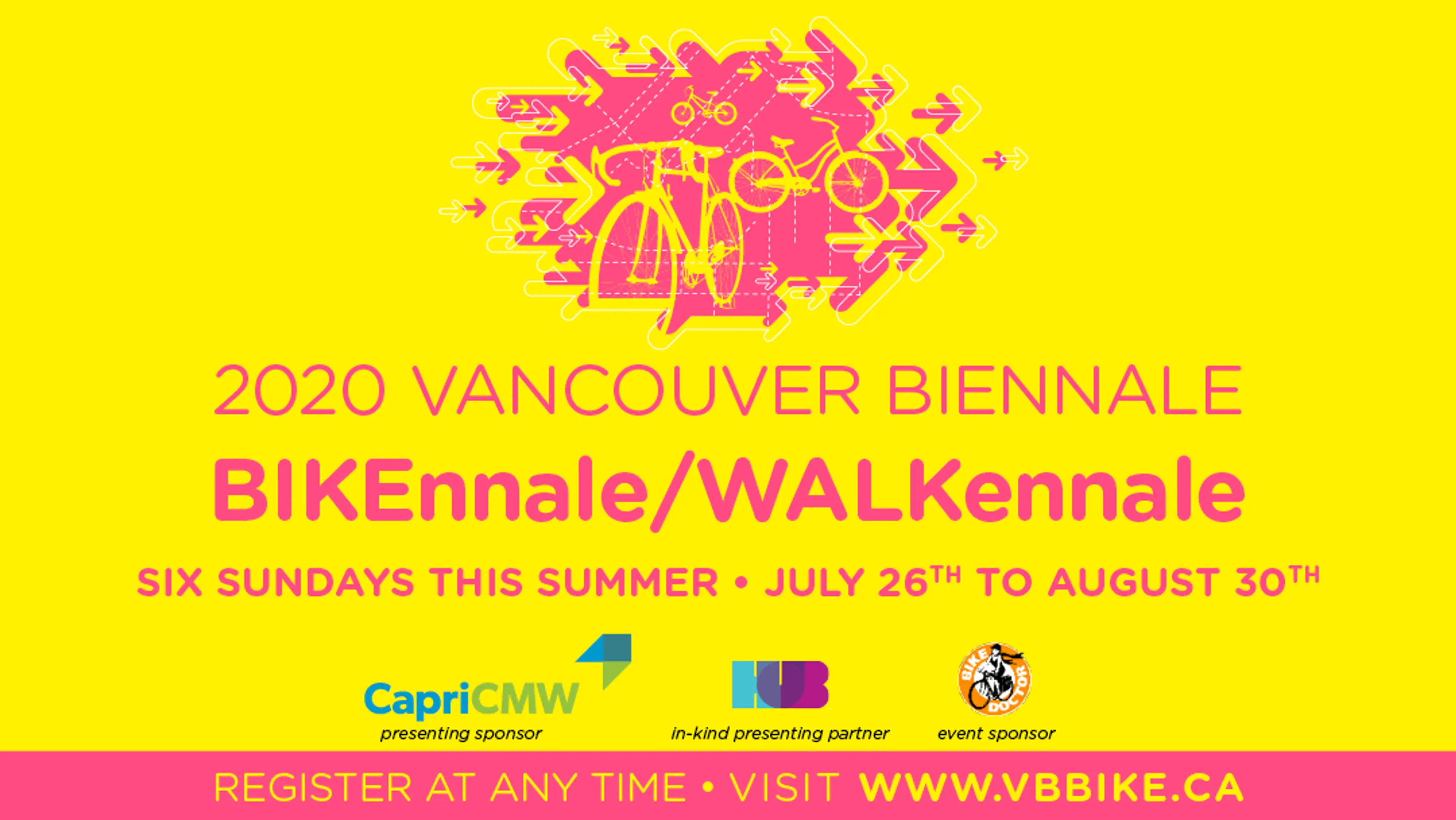 2020 Vancouver BIKEnnale/WALKennale Launches for August!