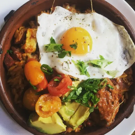 Paella at Medina Cafe; Photo Credit: Tara Lee