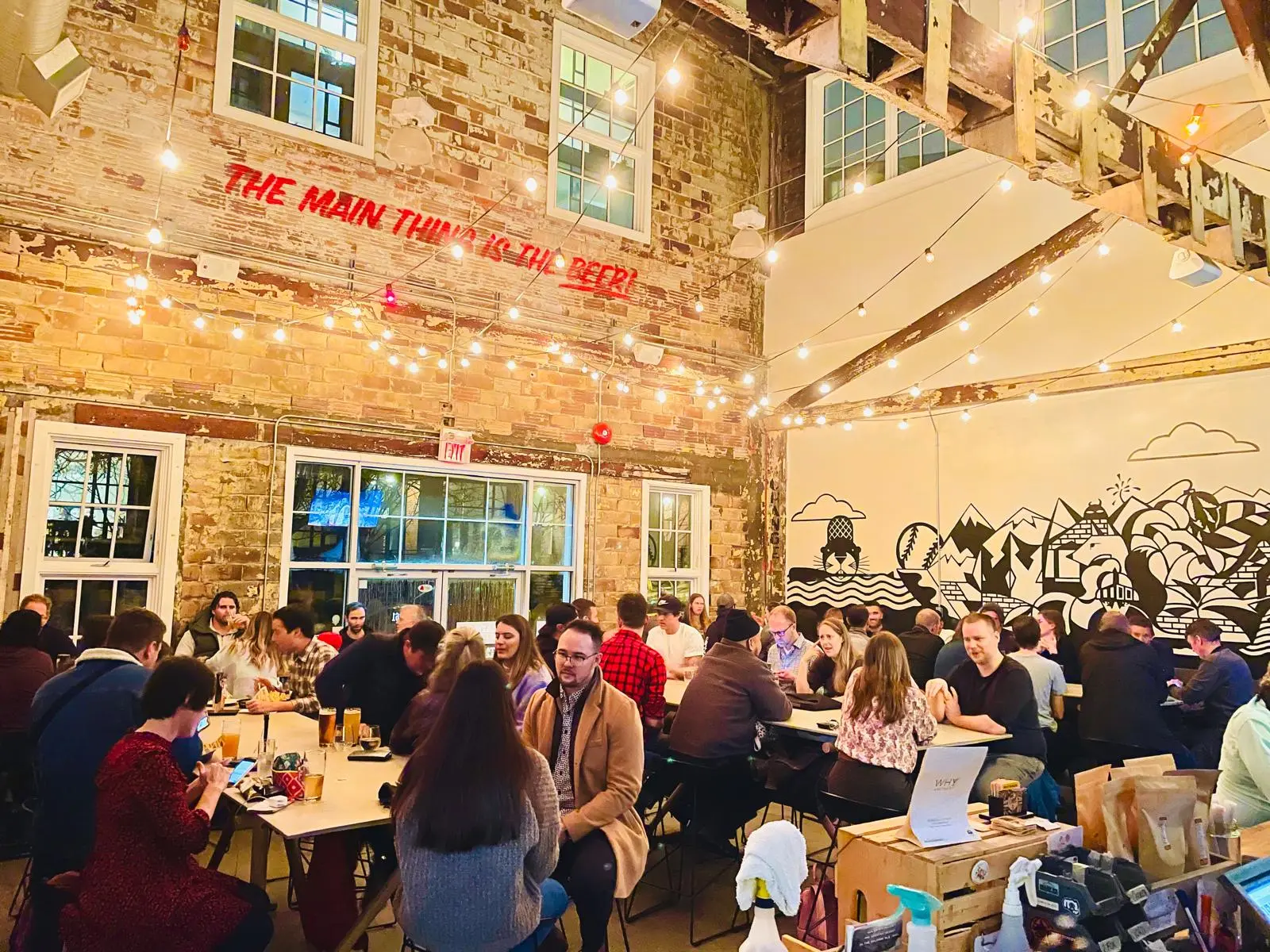 The interiors of Main Street Brewing